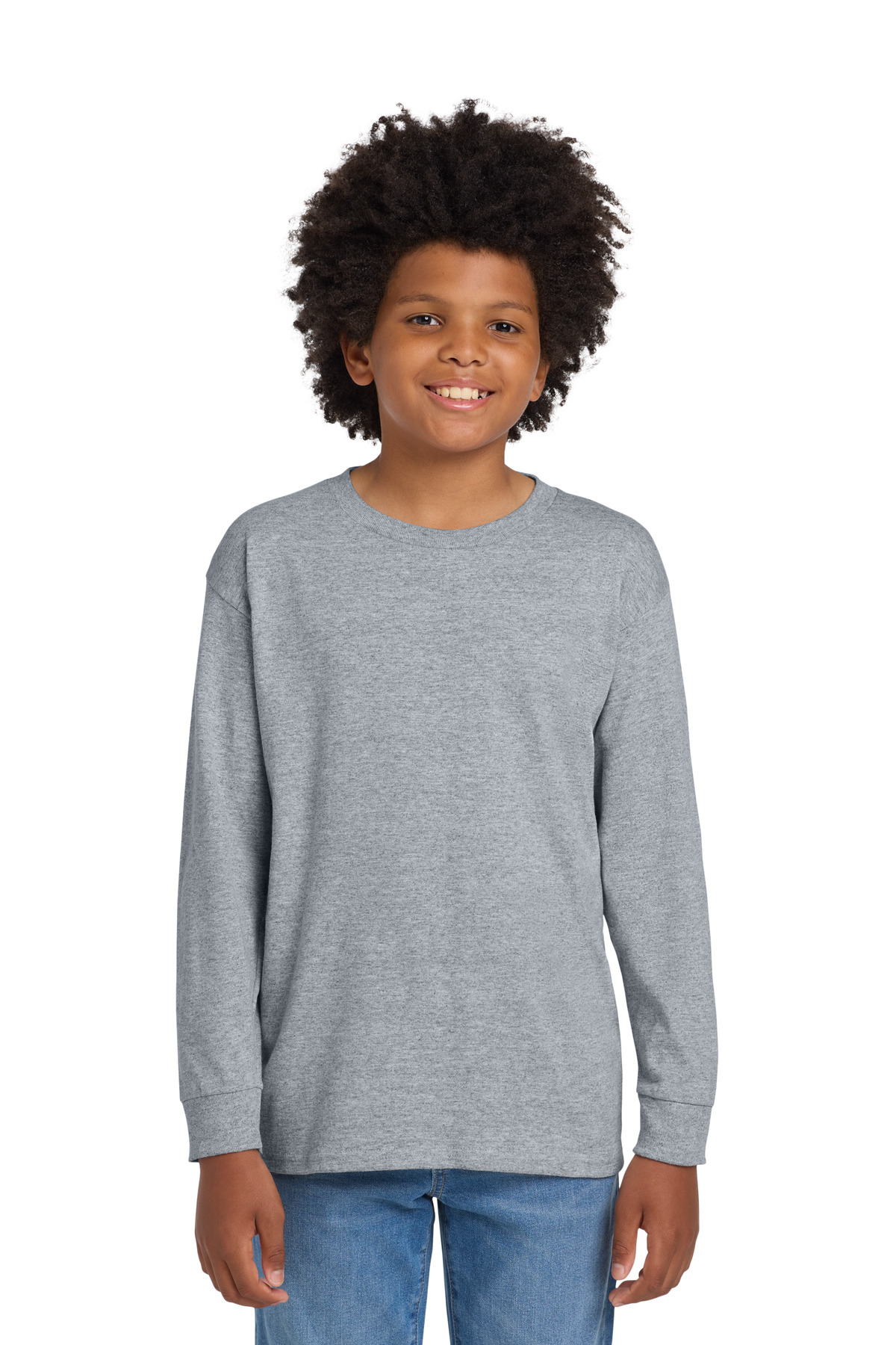 Gildan Youth Heavy Cotton 100% Cotton Long Sleeve T-Shirt. 5400B 86