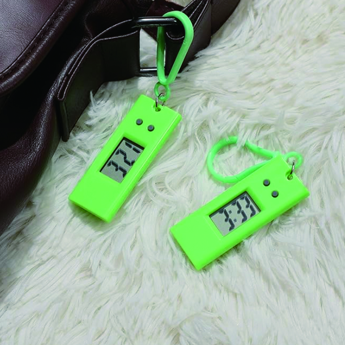 Mini Digital Keychain Watch with Clip for Students 8