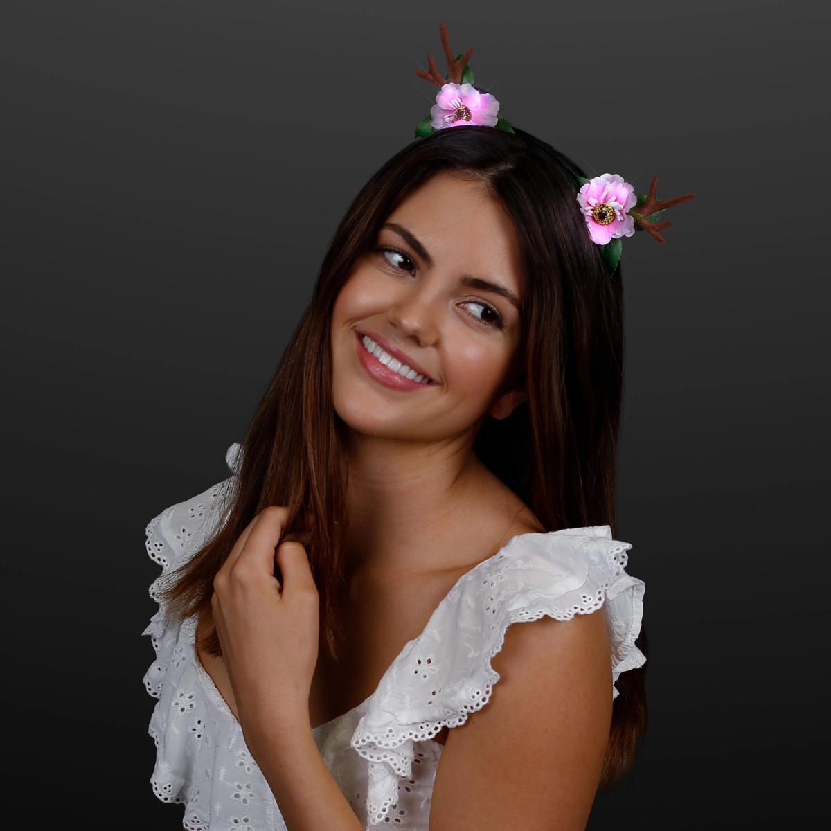 Light Up Deer Antler Headband 2