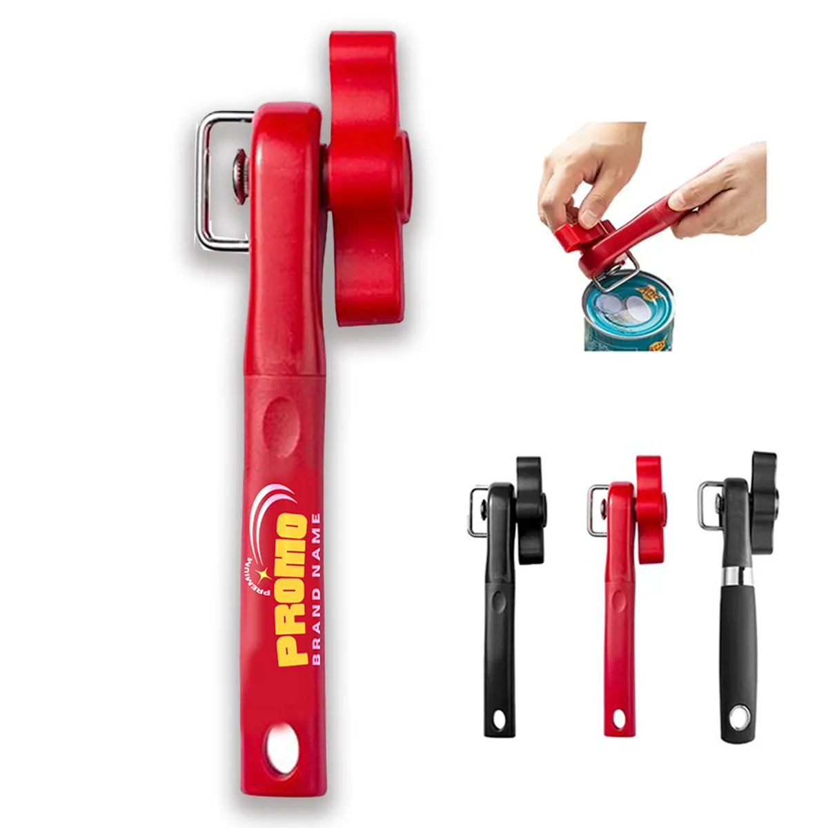 Multifunctional safety side-cut manual can opener 4