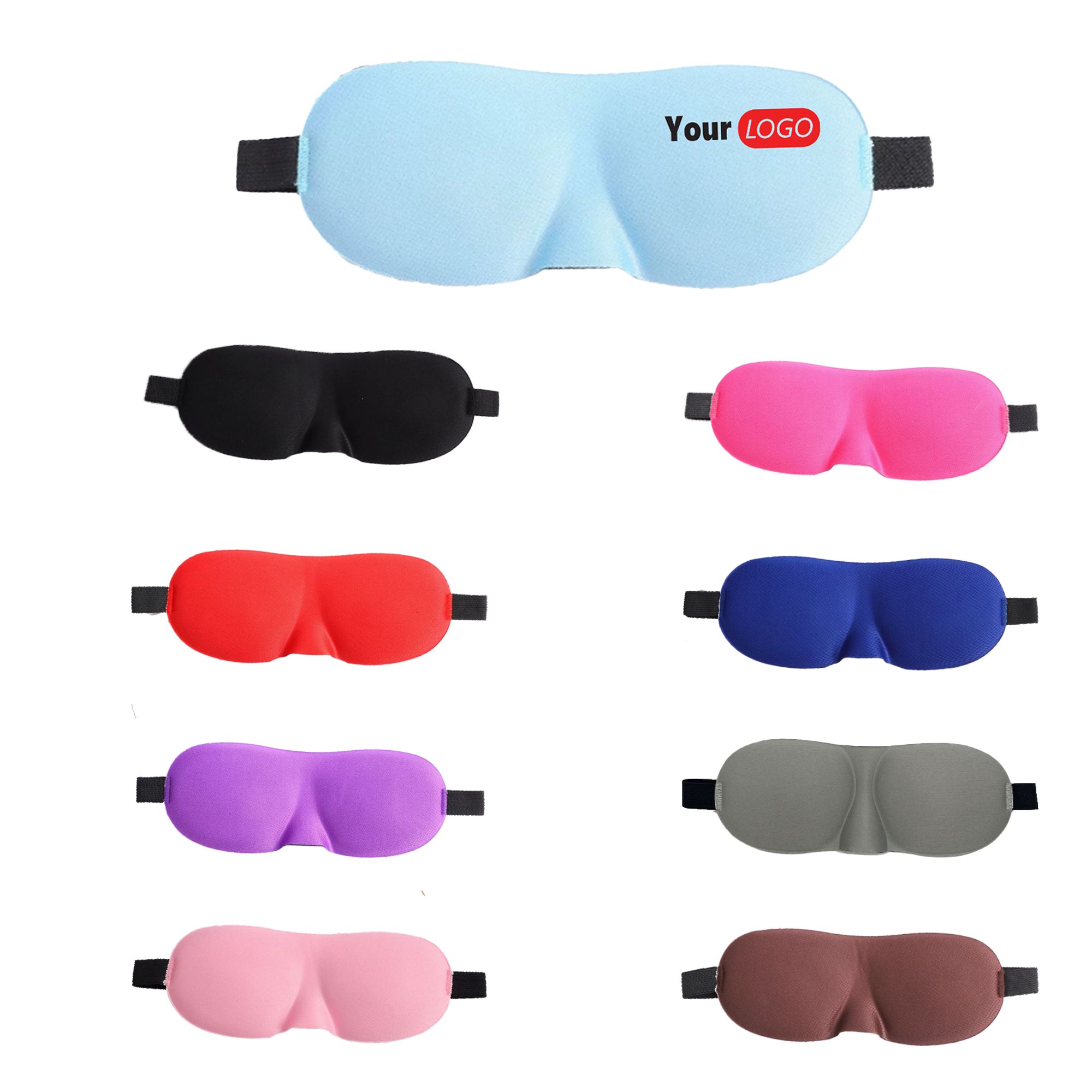 Logo-Printed Stereo Sleep Eye Mask 2