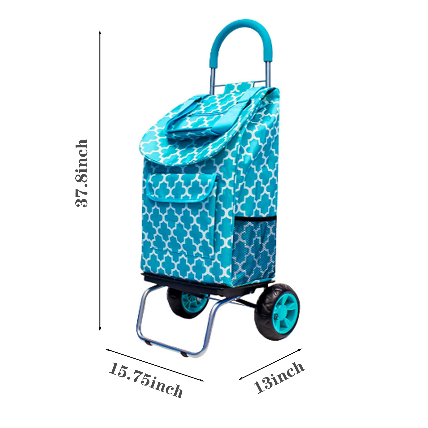 Portable Foldable Shopping Cart w/ Wheels 6