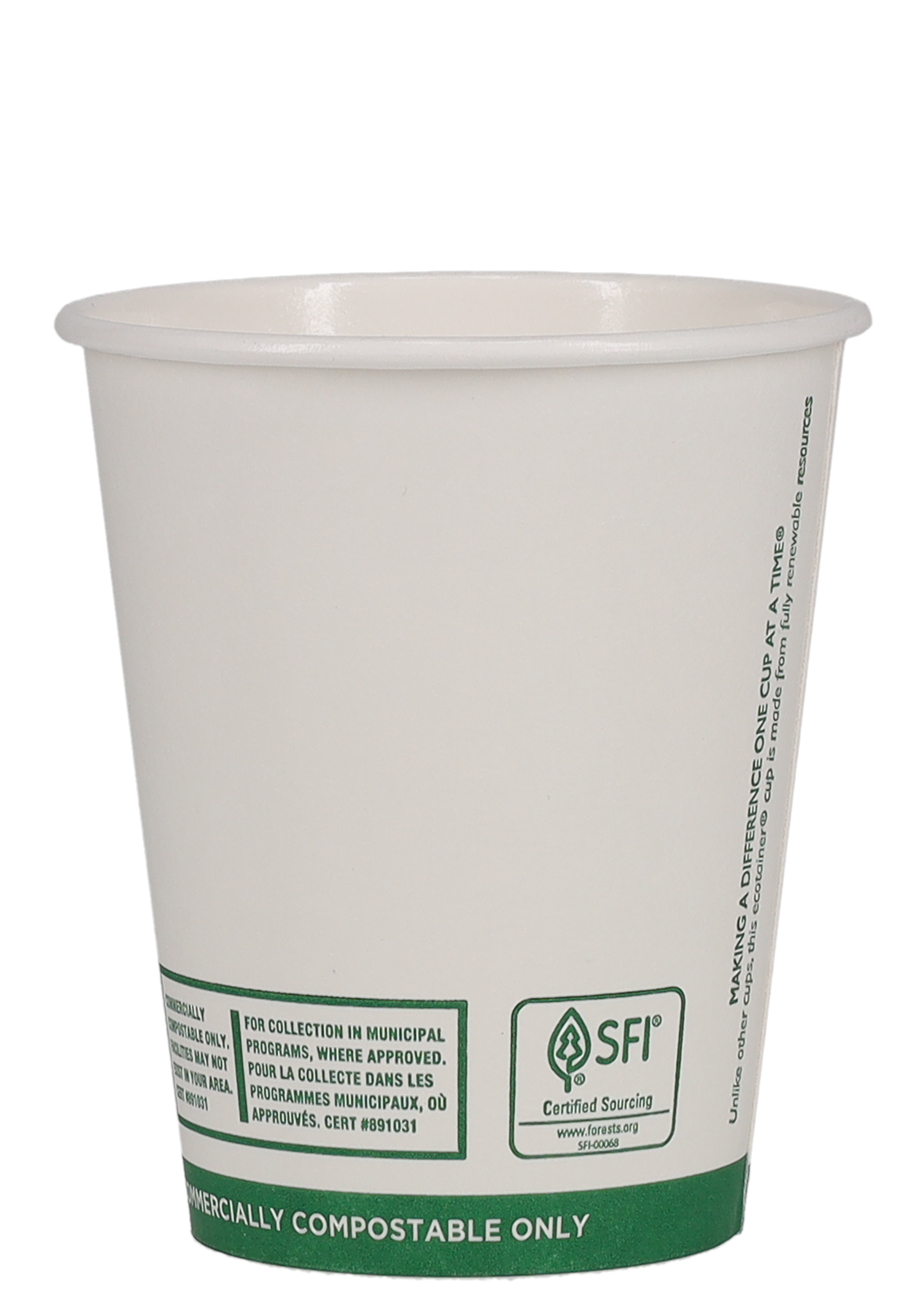 12 oz Paper Cup Eco White Digital Print 5