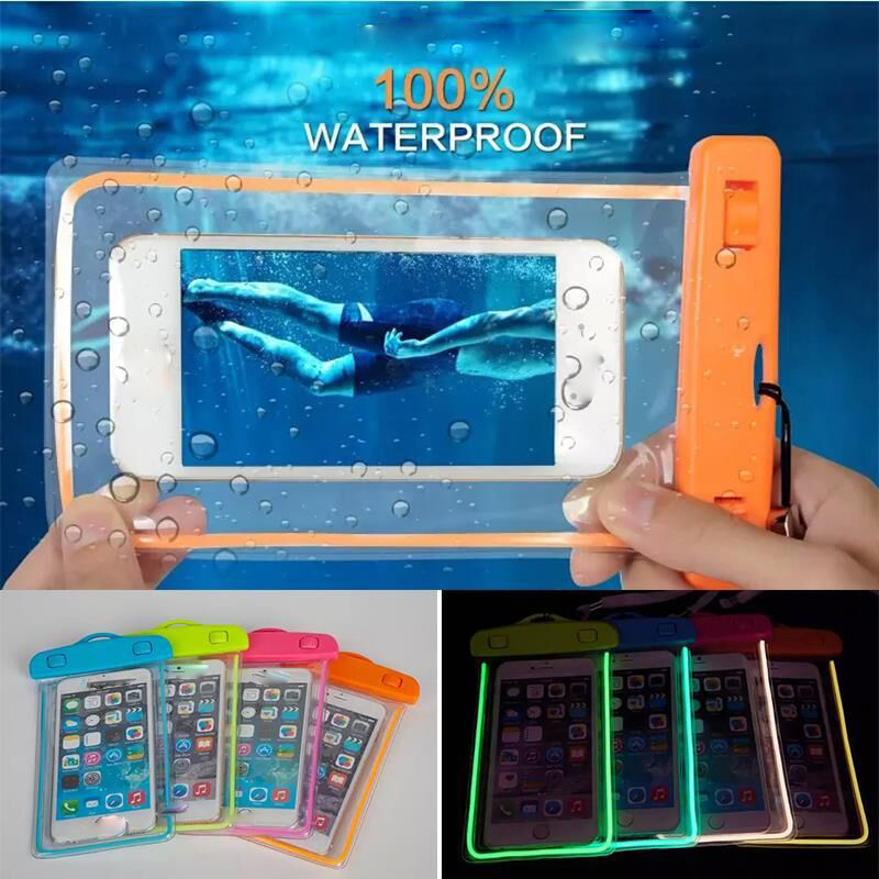 Fluorescent mobile phone waterproof bag 3