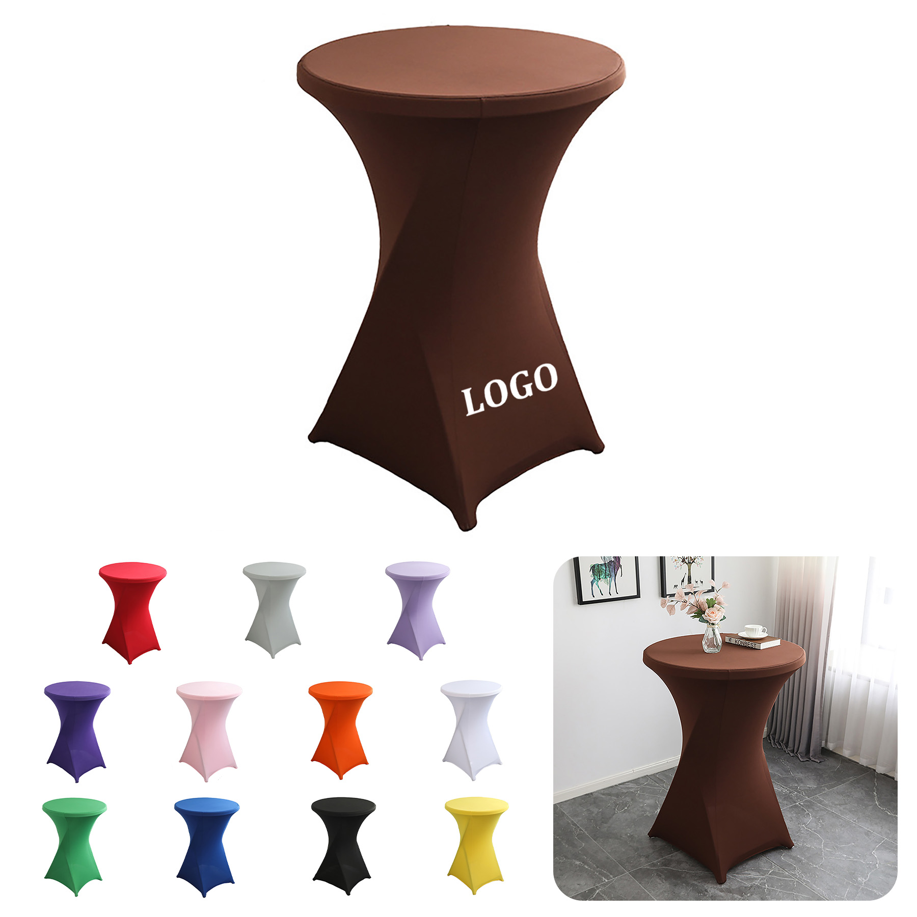 Round Elastic Table Cover 26