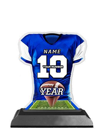 Jersey Acrylic Trophy: 6" Jersey Shape (Football), 2