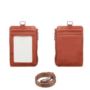 PU Leather Card Holder With Zip Pocket 7