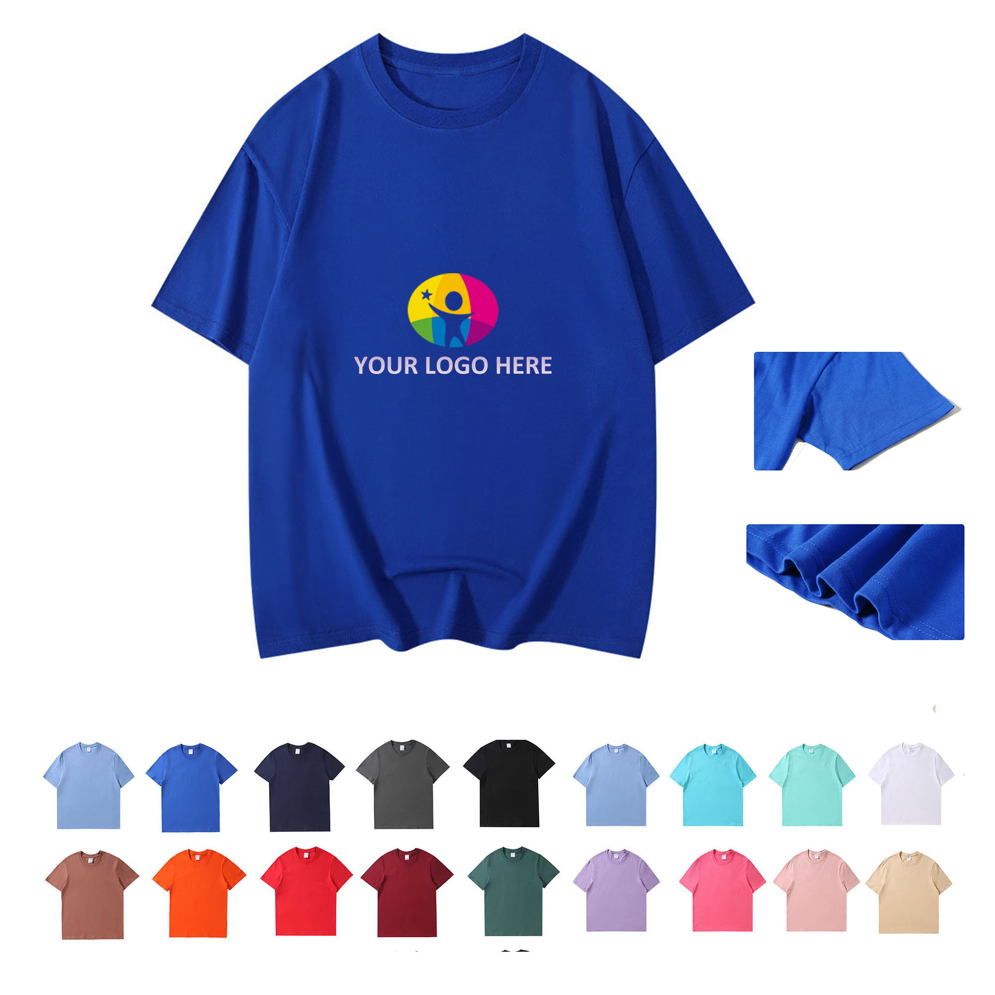 Premium 200 GSM Unisex Round Neck Tee 5