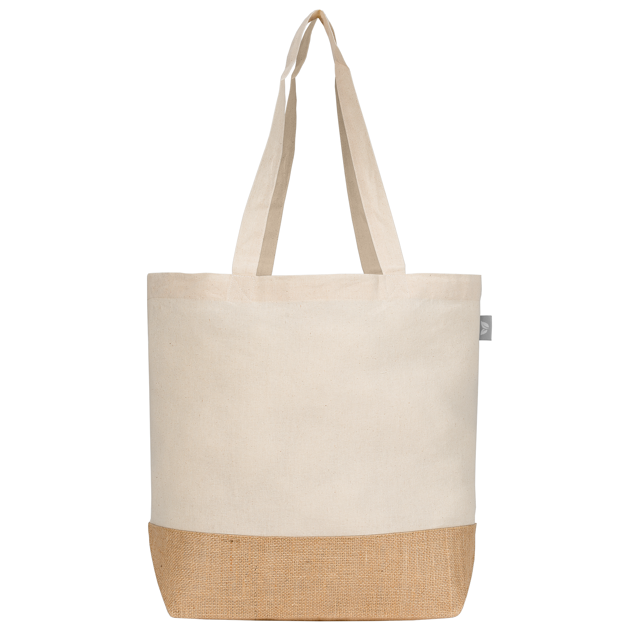 Rio™ Shopper Tote Bag - 5 oz. Recycled Cotton Blend with Jute 4