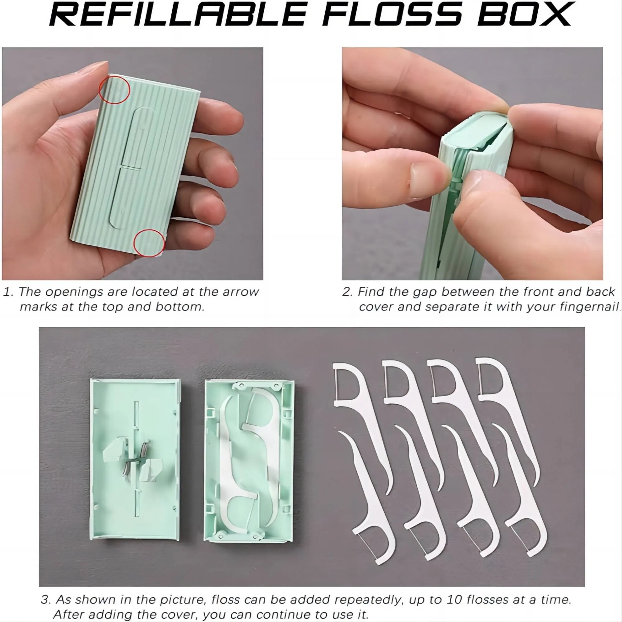 Portable Dental Floss Box 3