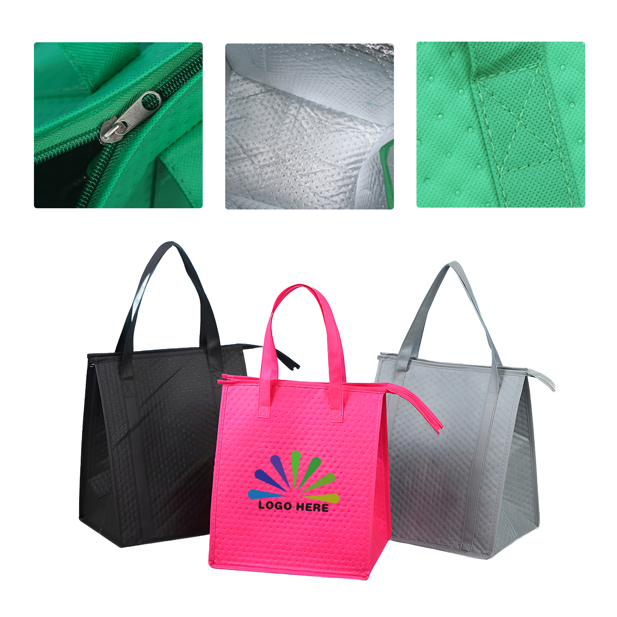 MOQ50 Custom Non-Woven Insulated Handbag With Logo 1