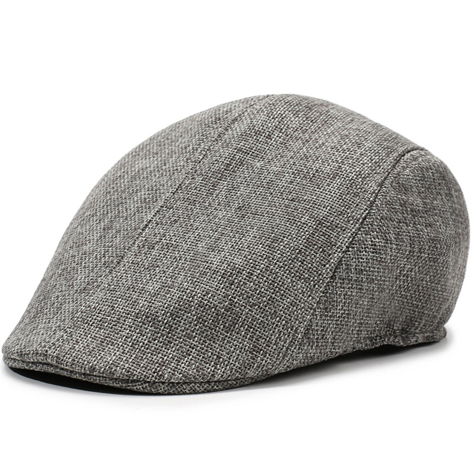 Middle-Aged Men's Linen Beret Hat 7