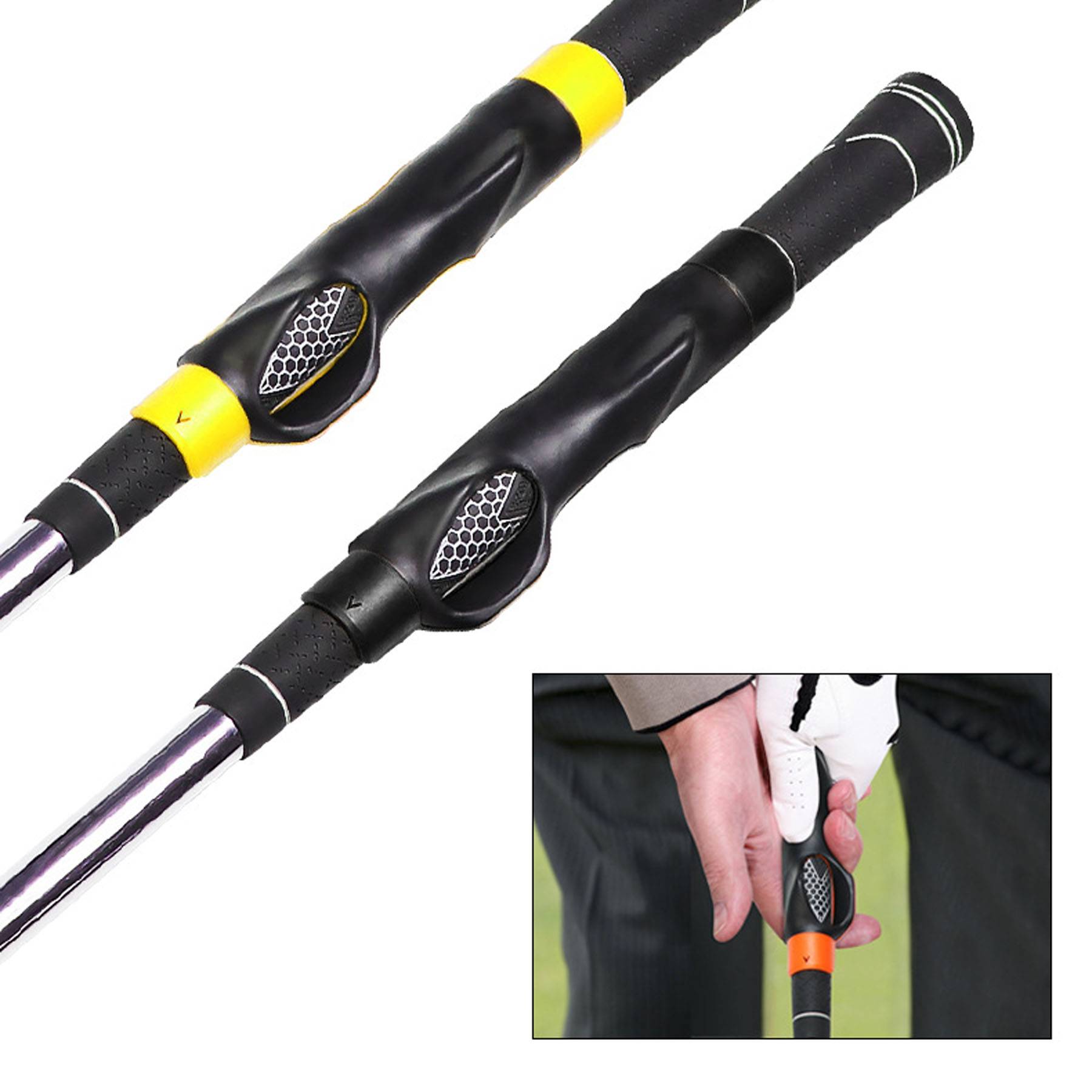 Golf Club Grip Trainer for Correct Hand Position & Grasp 12