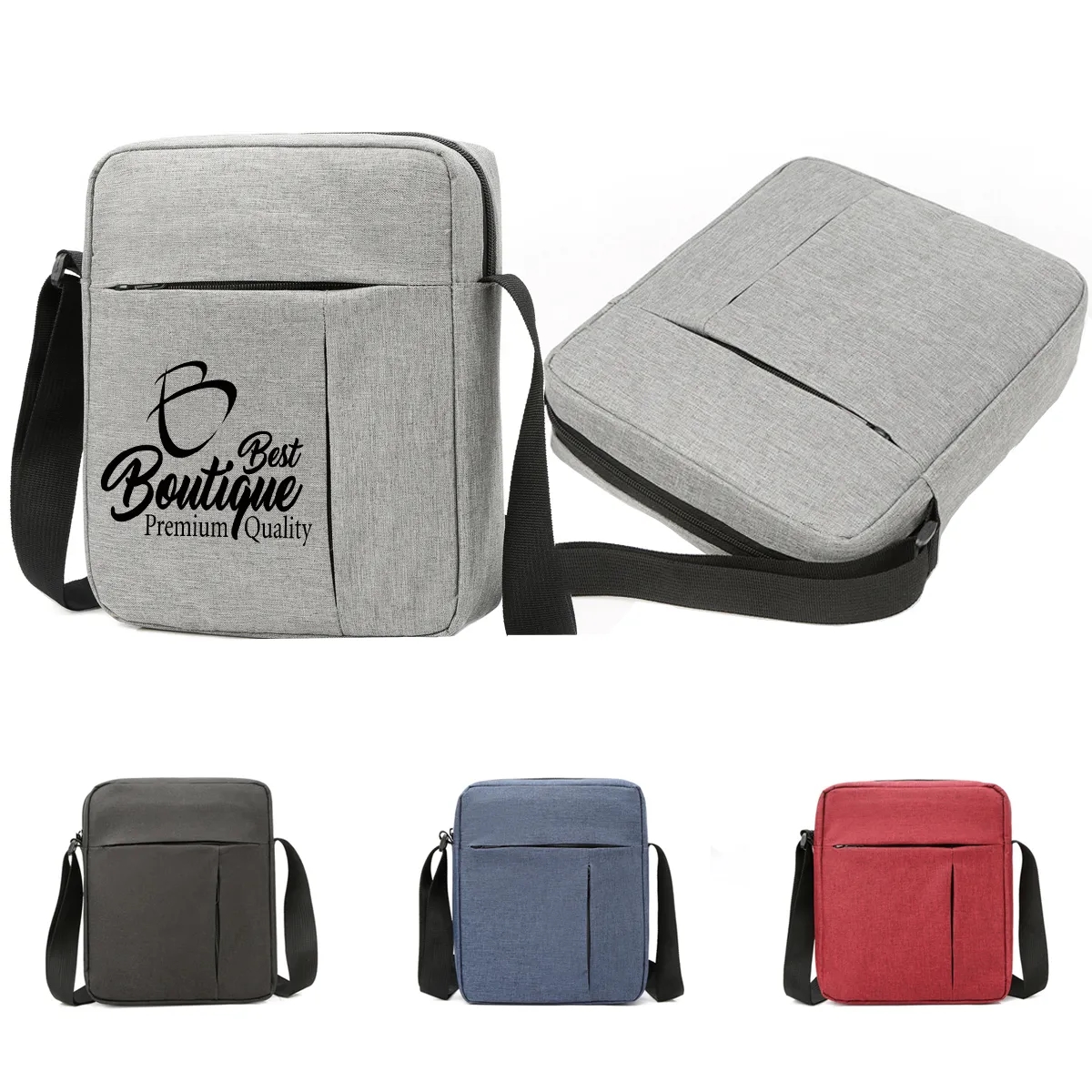 Custom Adjustable Strap Business Shoulder Crossbody Bags 3