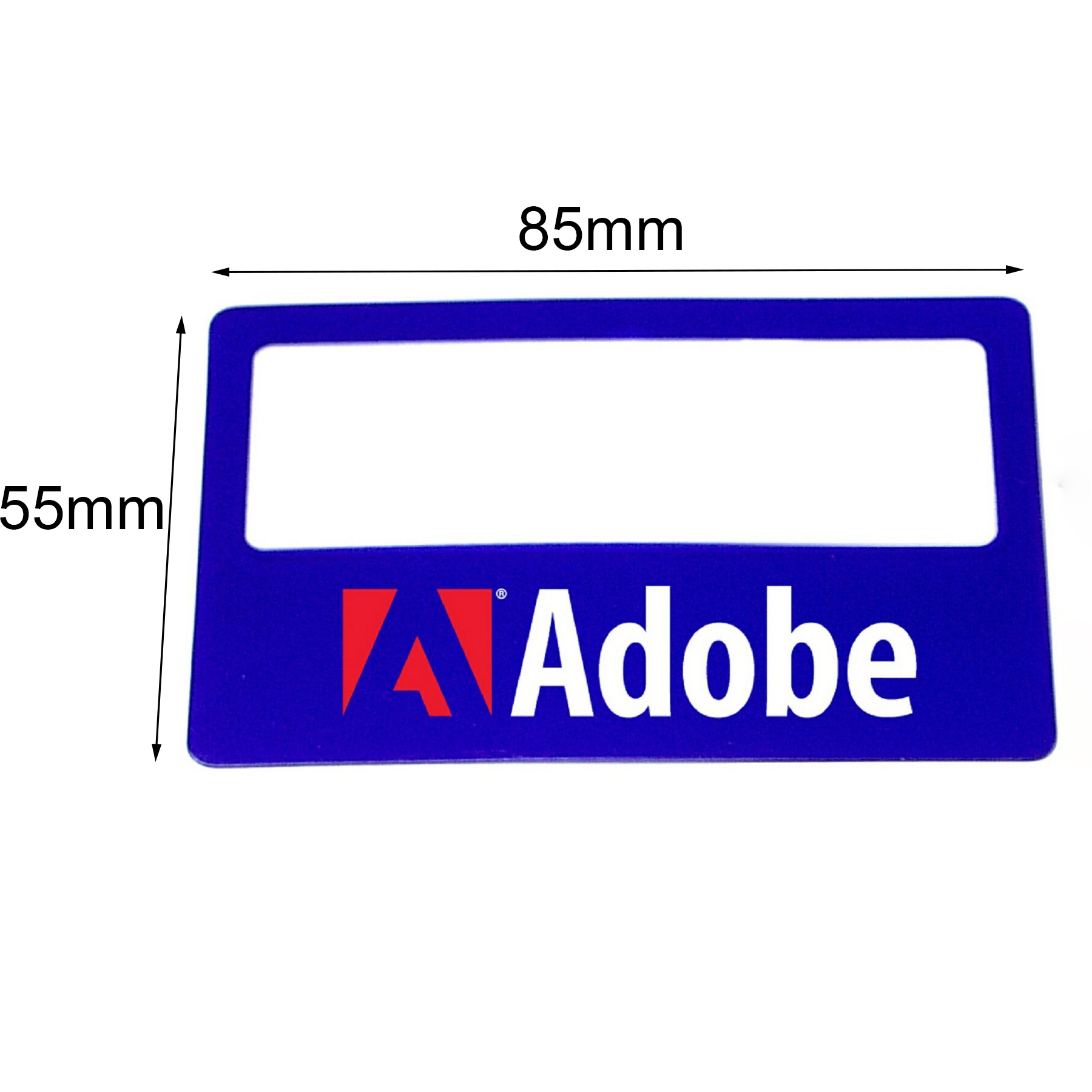PVC Business Card Magnifier/Ruler 2