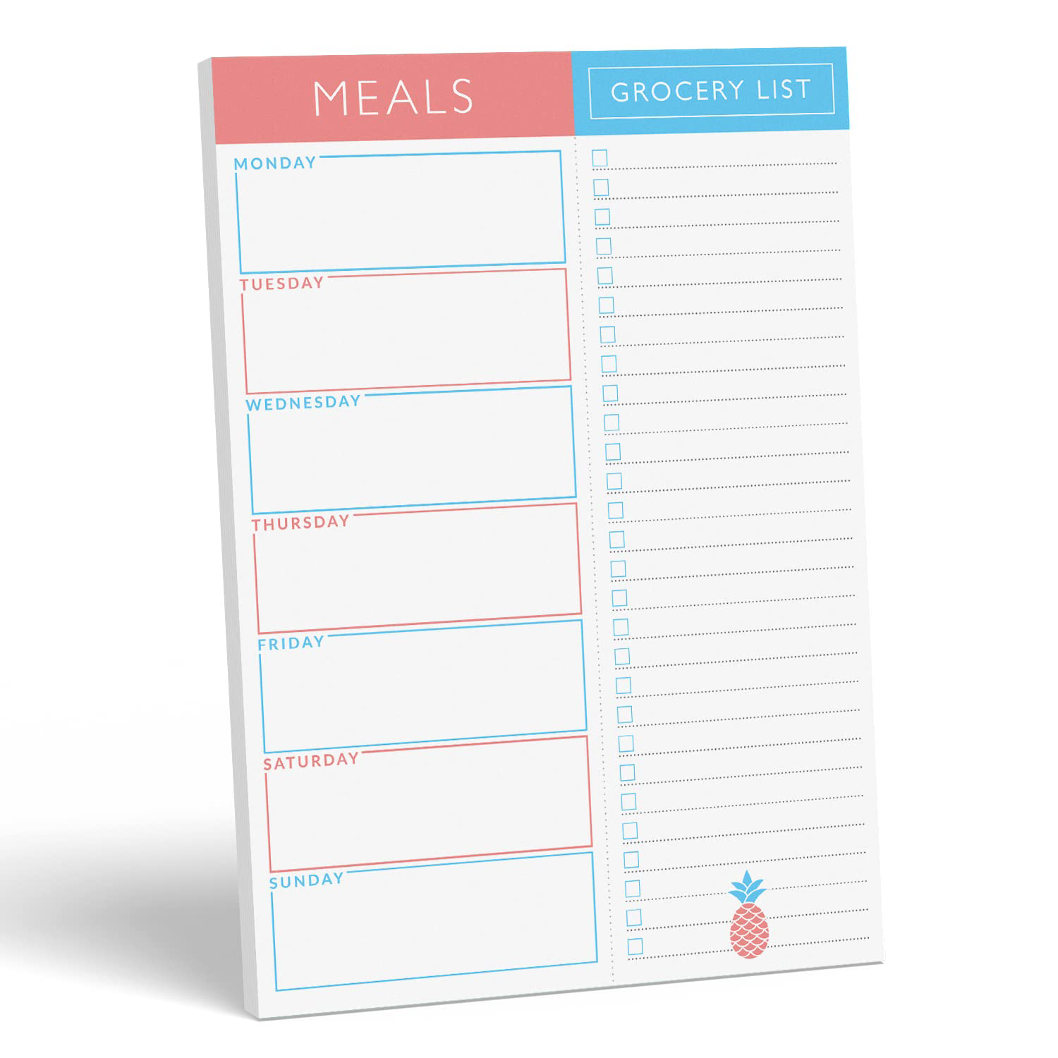 Weekly Daily Meal Shopping Grocery Planning Pad 1