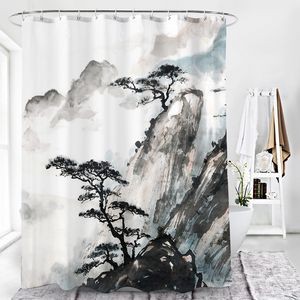 Digital Floral Print Shower Curtain 6