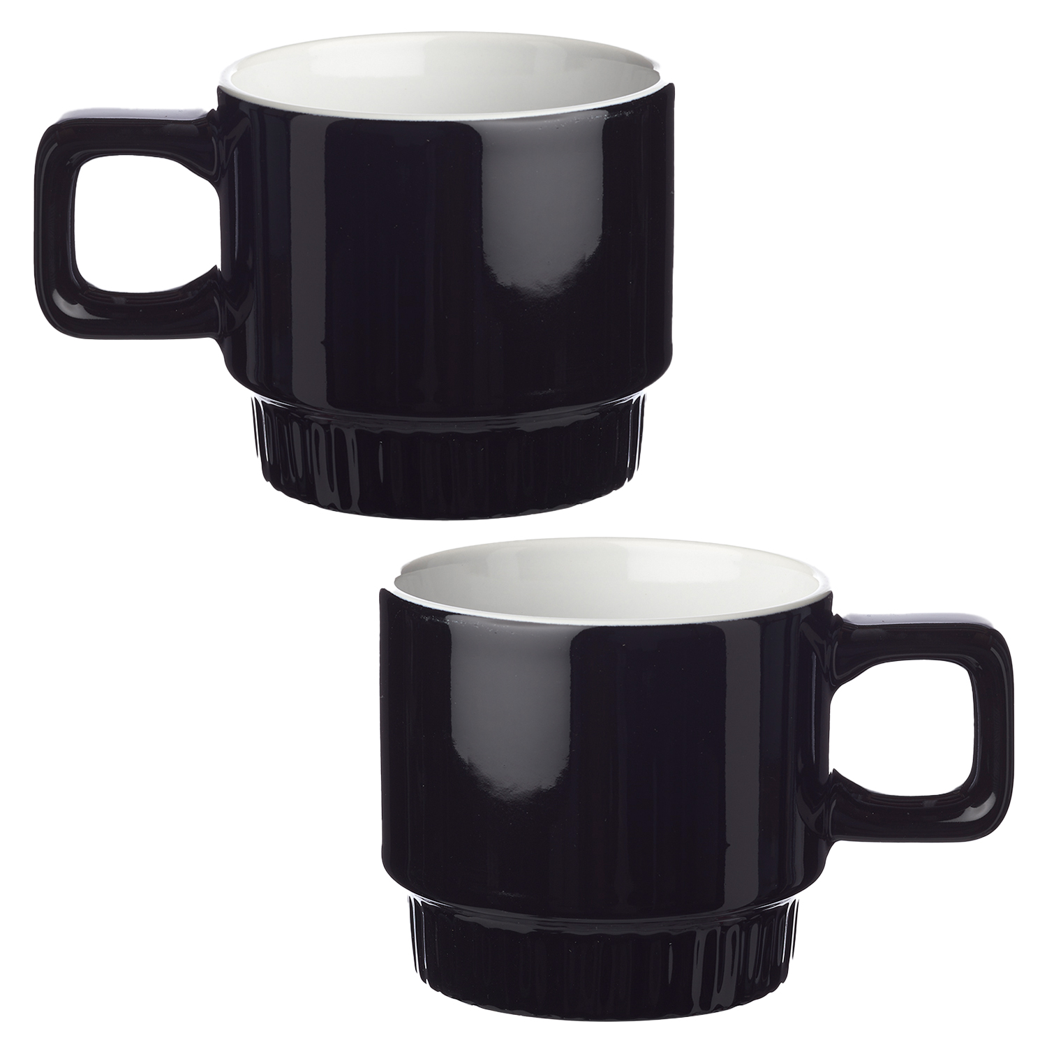 Square Handle Stackable Ceramic Mug, 10 oz. 6