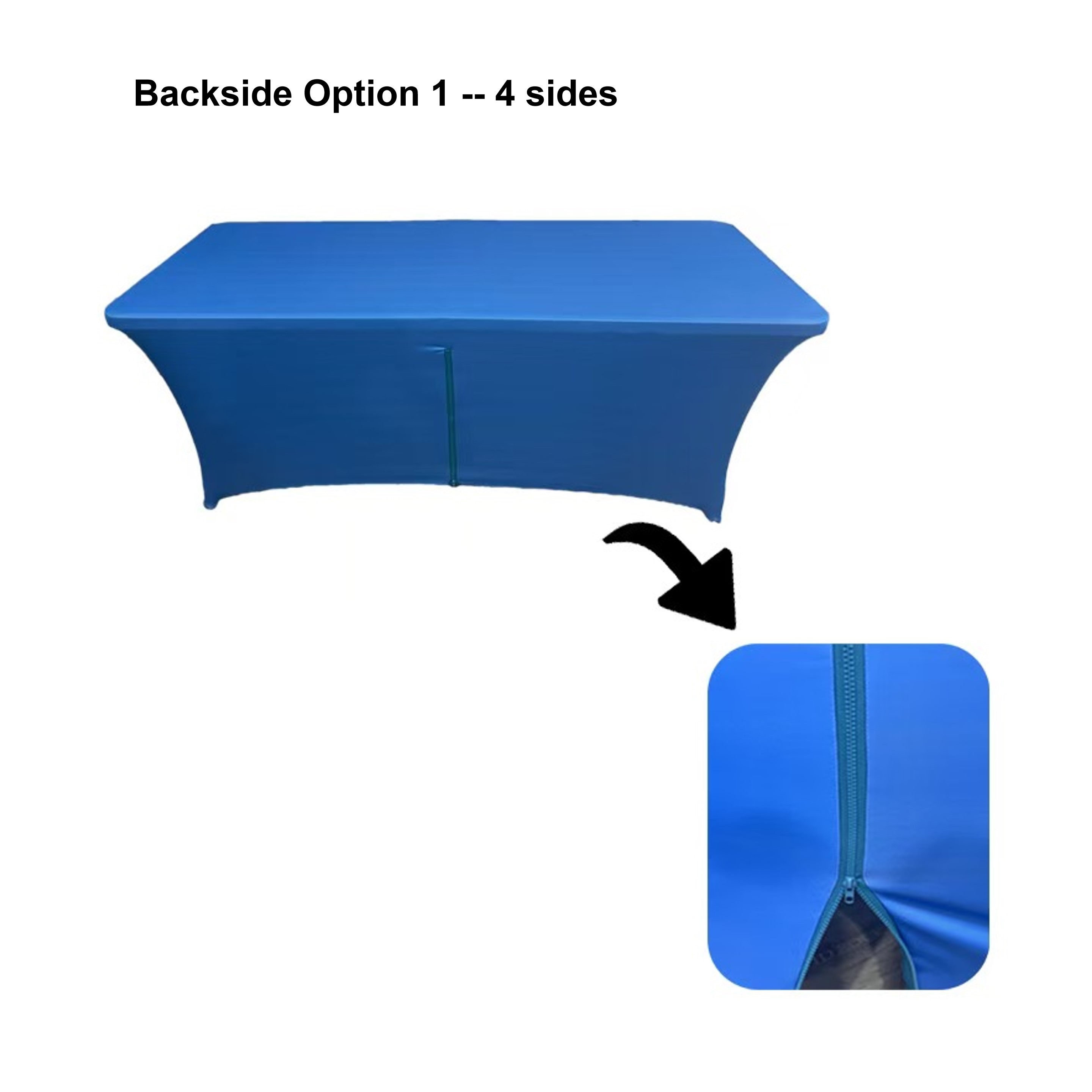 6' Premium Full Color Stretch Table Cover 3