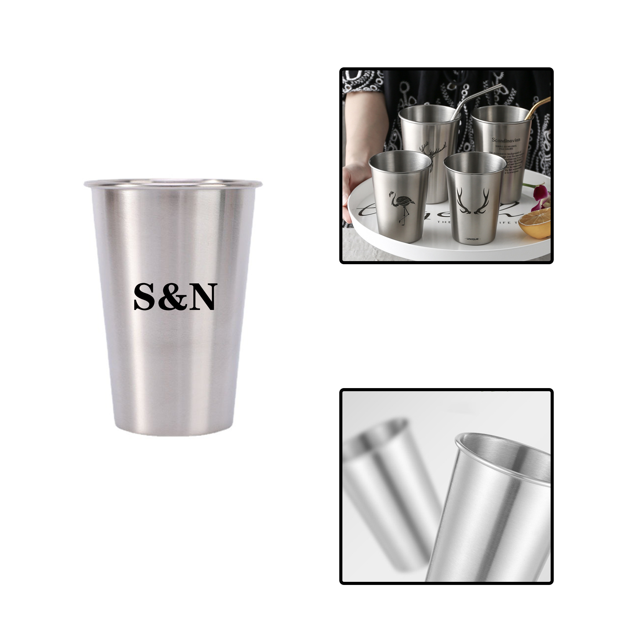 16 oz Large Capacity Stainless Steel Cup 1