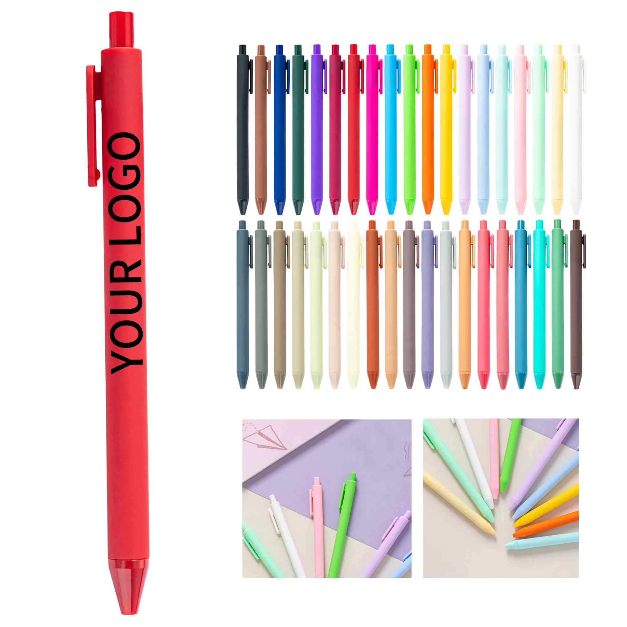 5.6 Inch Gel Pen with Smooth Ink and Clicker Design 65