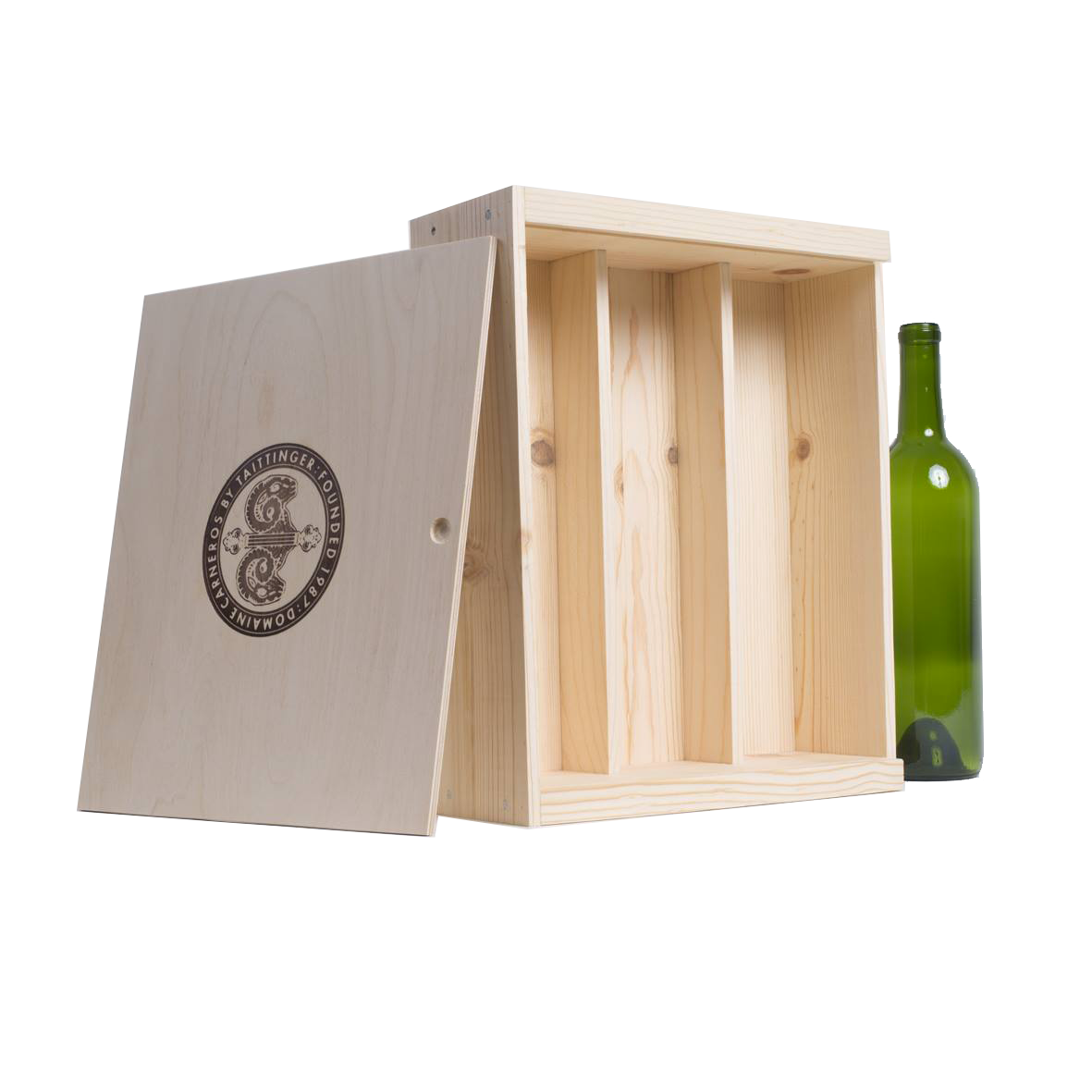 3-Bottle Wood Wine Box 5