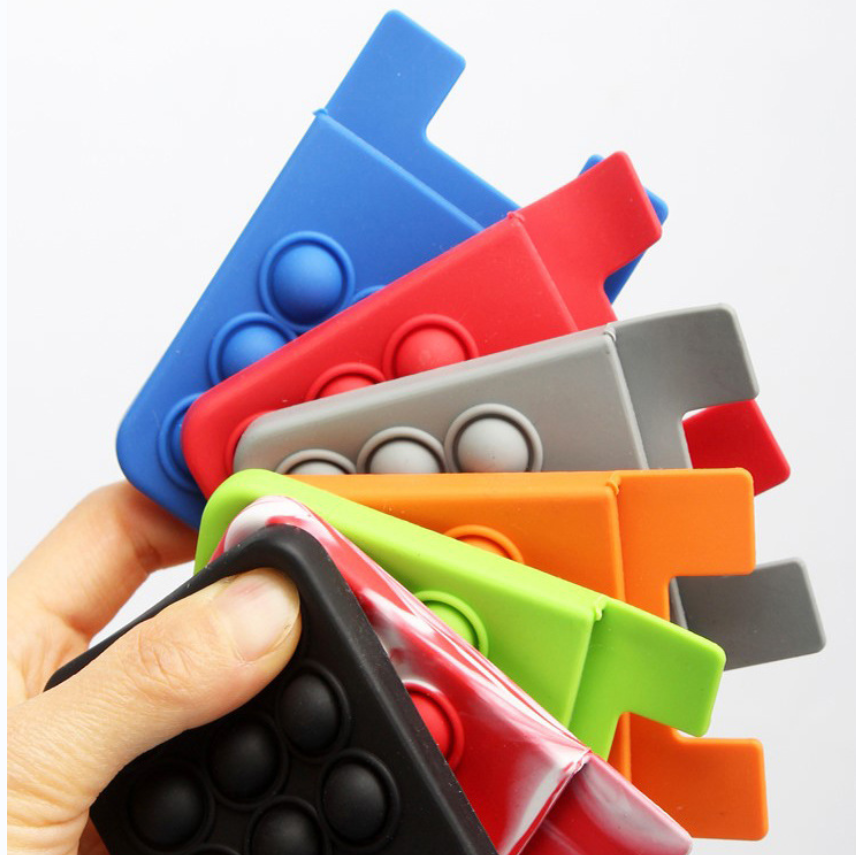 Silicone Push Bubble Phone Wallet 2