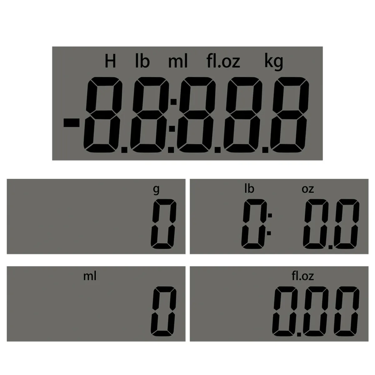 Reusable Versatile Bamboo Digital Scale With LED Display 2