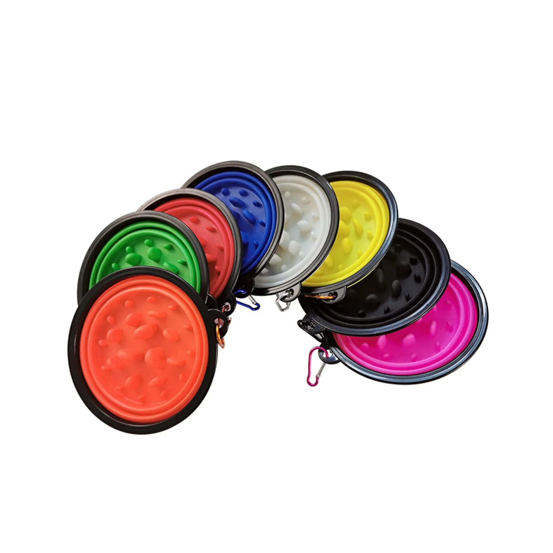 Collapsible Pet Silicone Slow Feeding Bowl 7