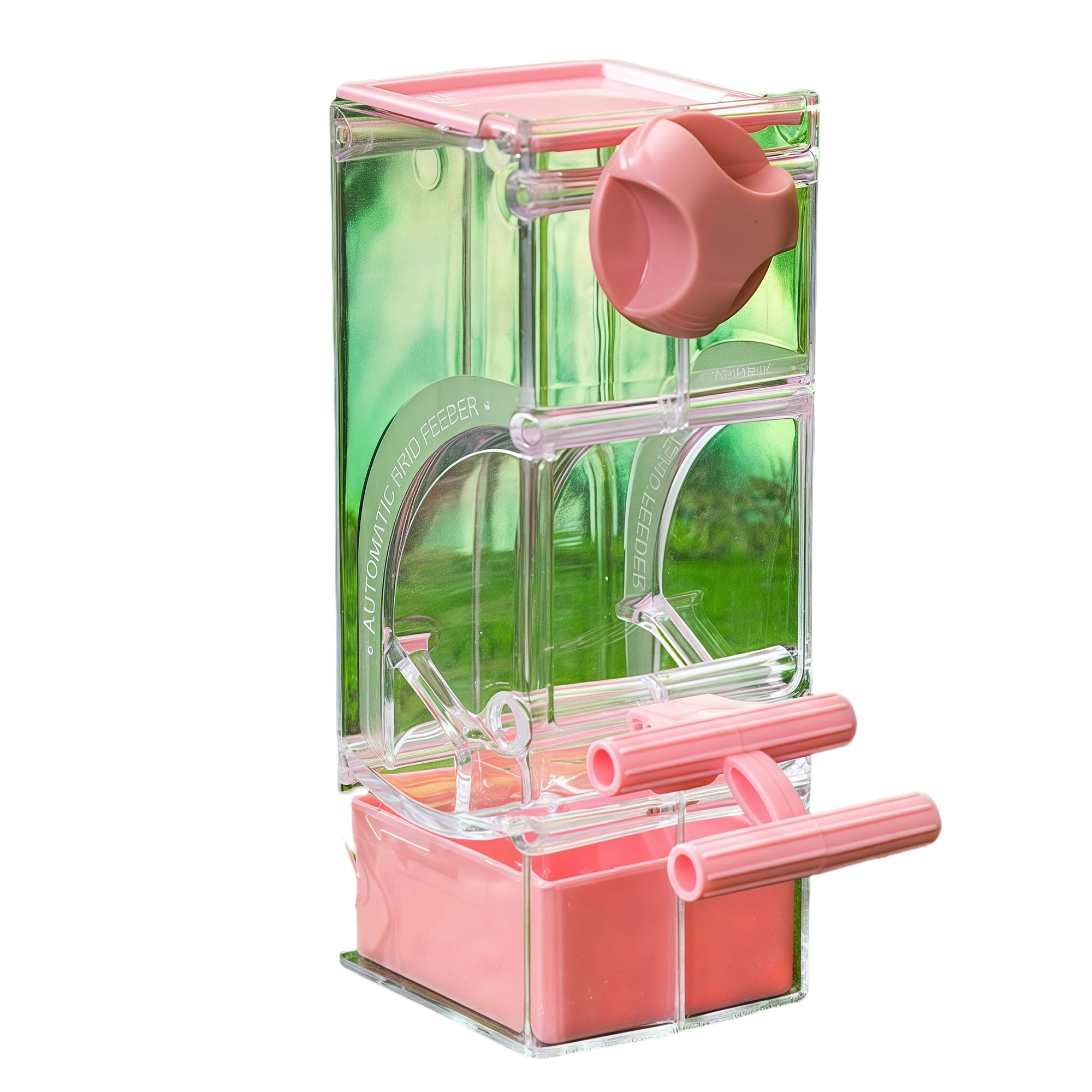 Parrot Bird Feeder Anti-Spill Automatic Dispenser Hanging Food Container 2