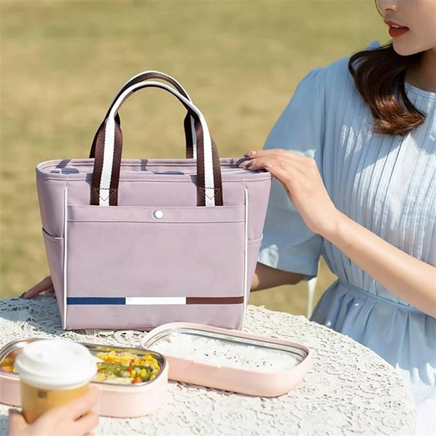 Insulated Lunch HandBag Cooler Bag 4