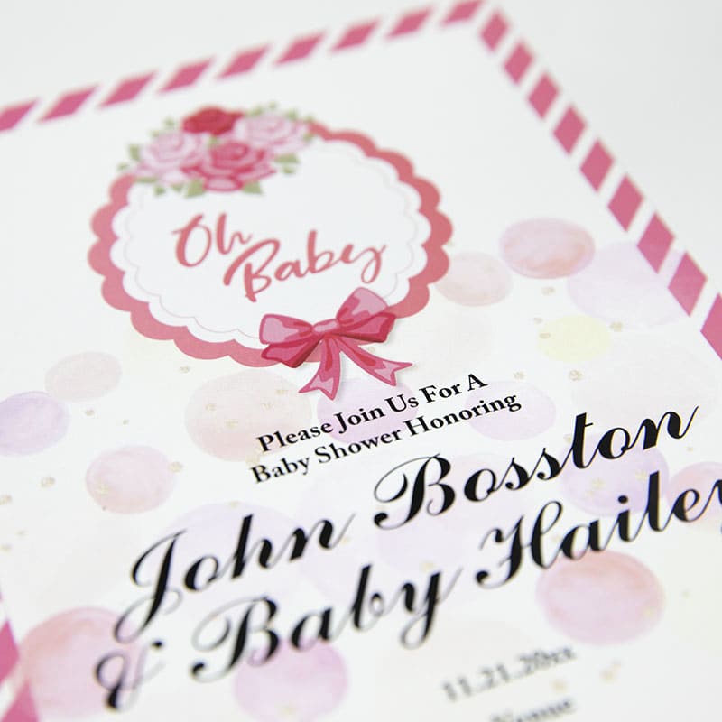 Custom Full Color 5 X 7 Inch Invitation Cards 68