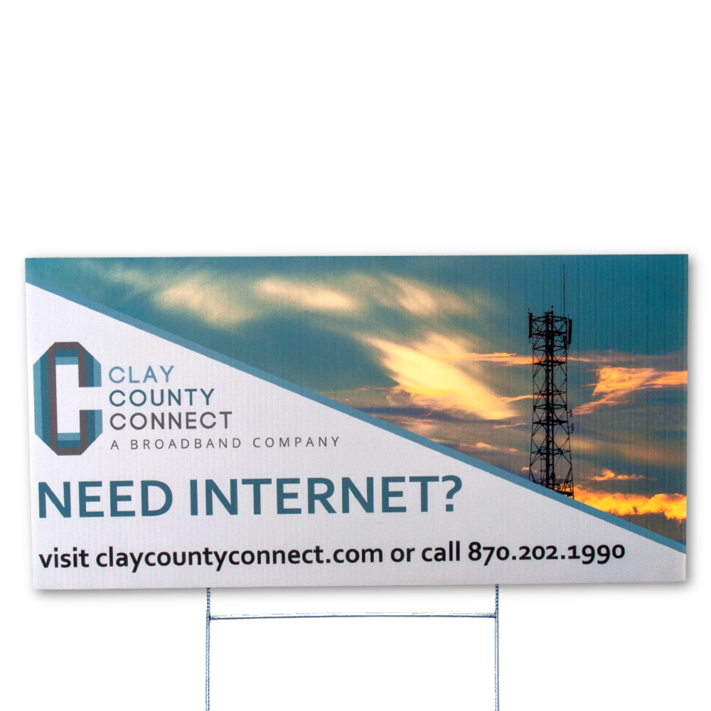 12" x 24" Yard Signs - Digital Full Color Imprint