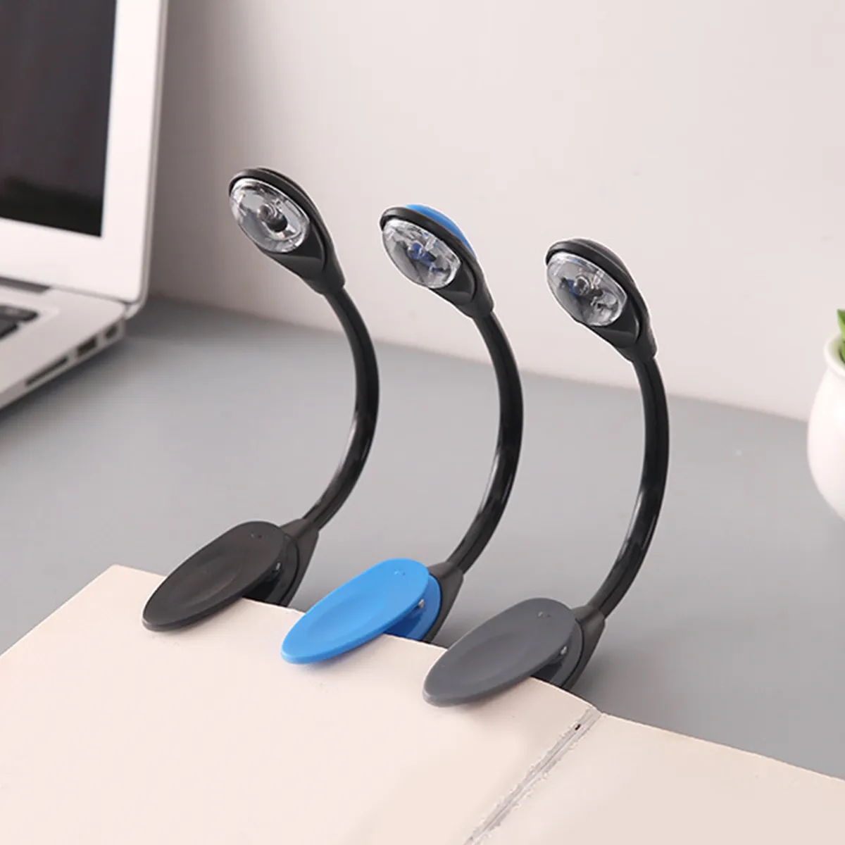Lightweight Clip LED Flexible Booklight Reading Flashlight 6