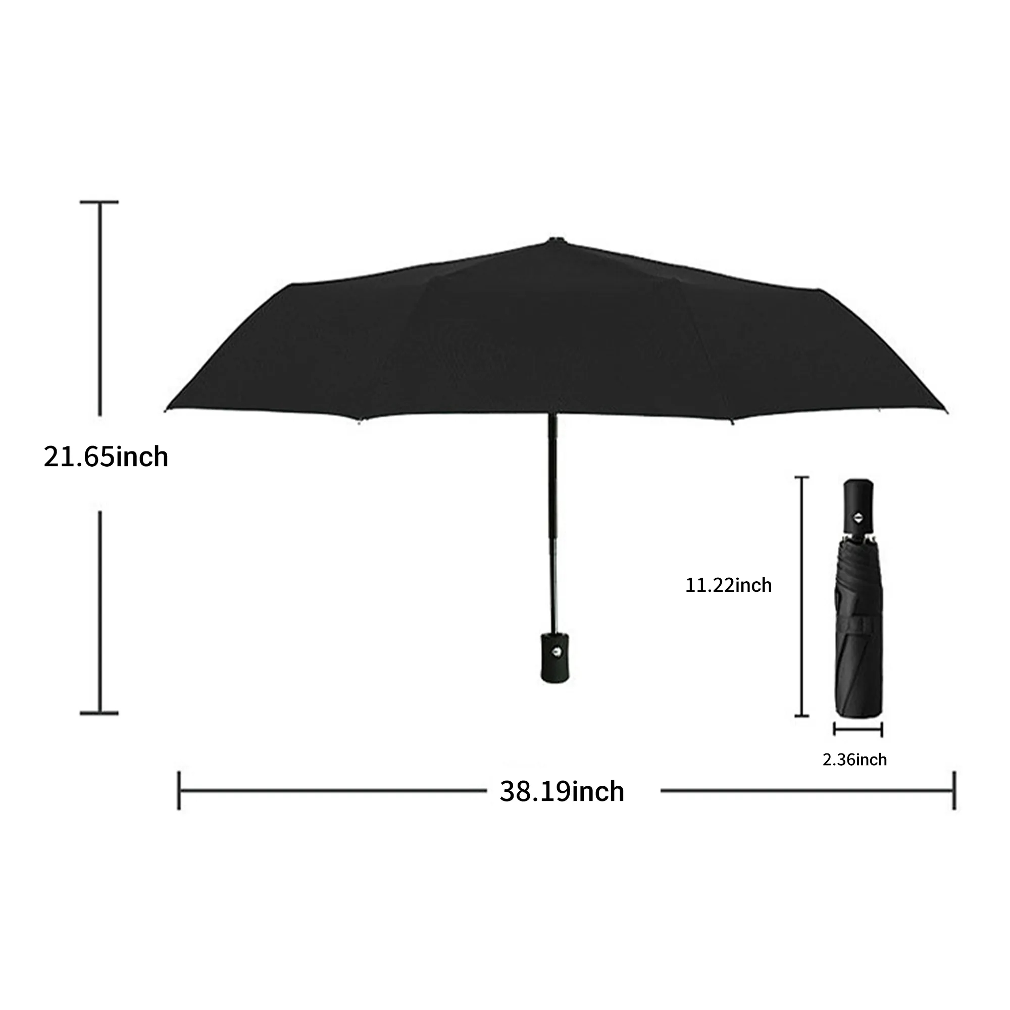 Durable Travel Umbrella with Water Repellent Cloth 4
