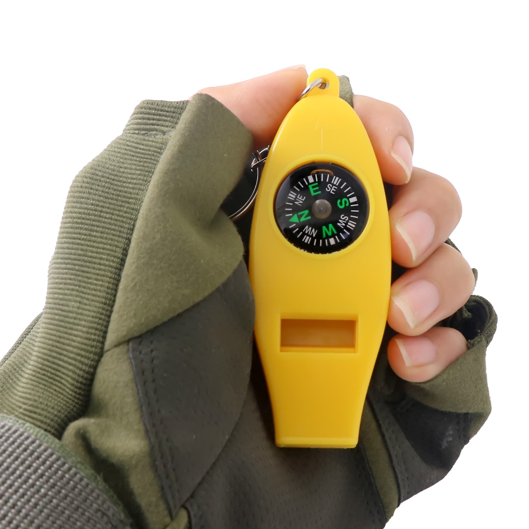 4-in-1 Portable Outdoor Multifunctional Compass Whistle 5