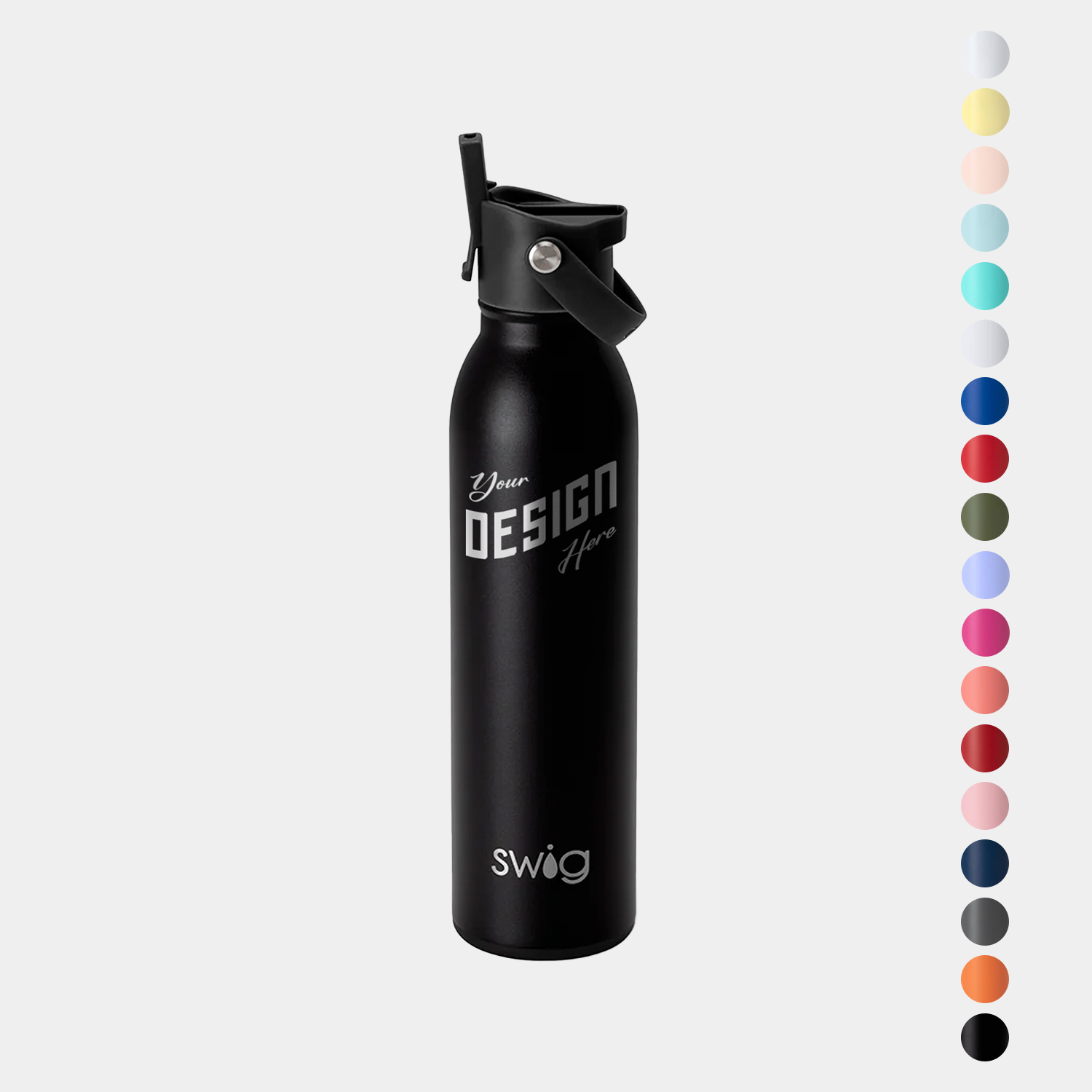 20 oz SWIG® Stainless Steel Insulated Flip & Sip Water Bottle, custom water bottle with logo imprint 3
