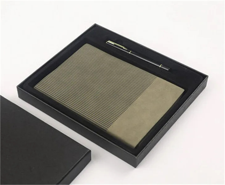 A5 luxury soft leather notebook Dorian paper printing logo 7