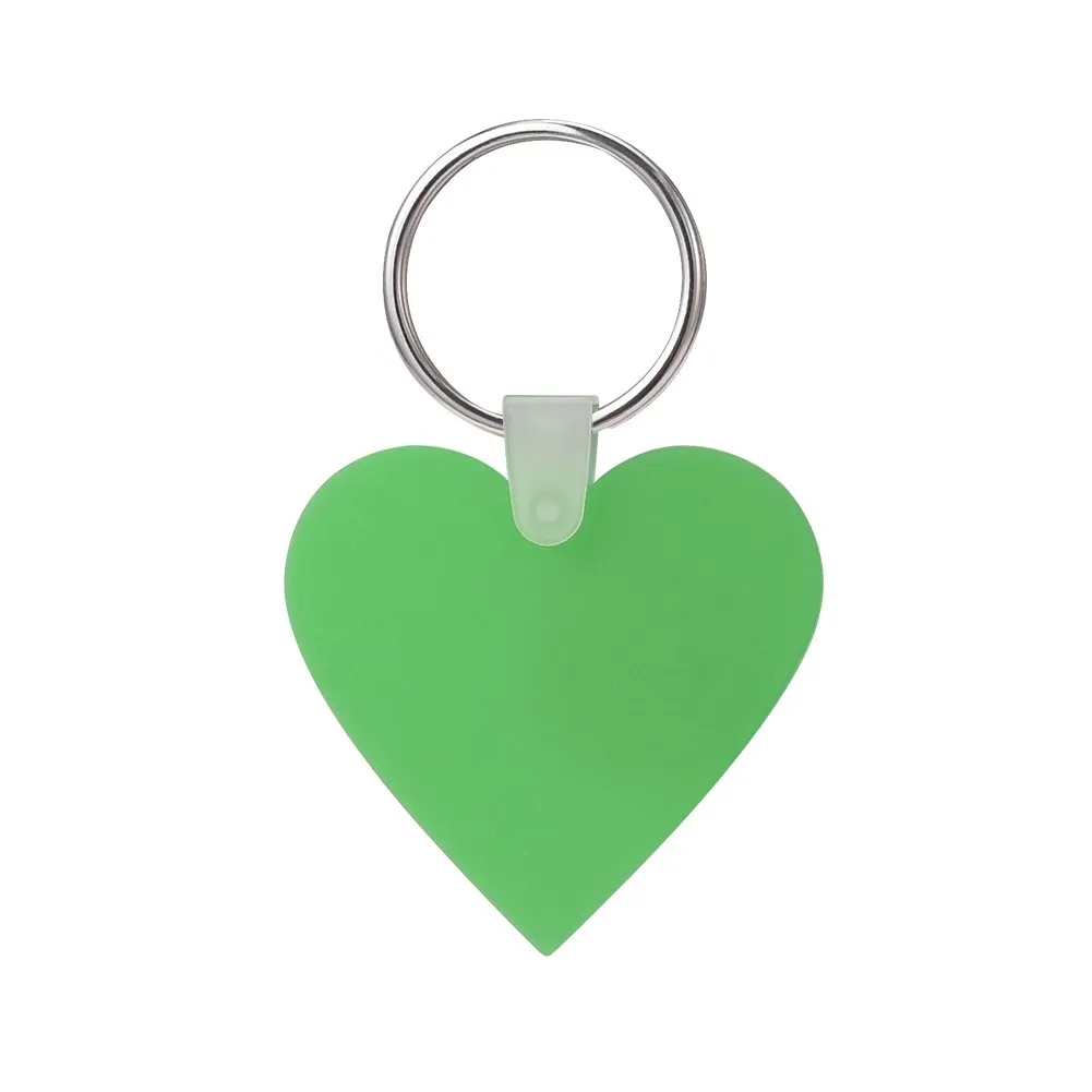 Custom Heart Shaped Silicone Key Tag 5
