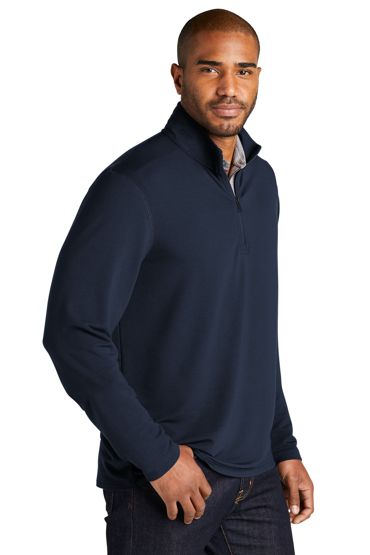 Port Authority Microterry 1/4-Zip Pullover K825, custom hoodie or sweatshirt with logo imprint 8