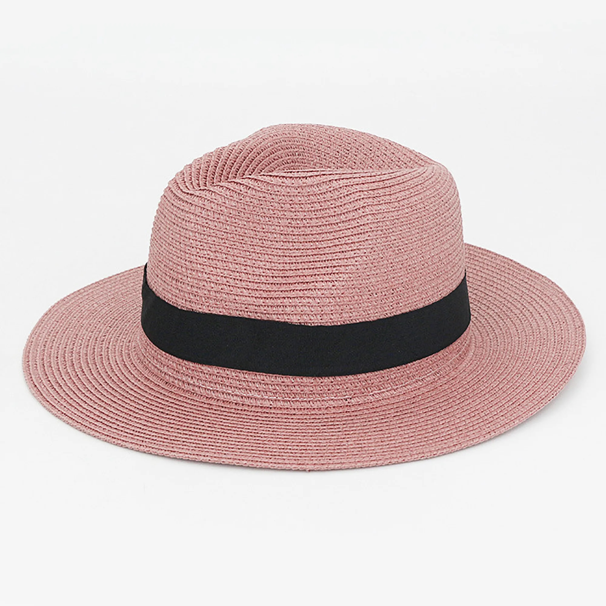 Handwoven Panama Straw Hat with Wide Brim Foldable 22