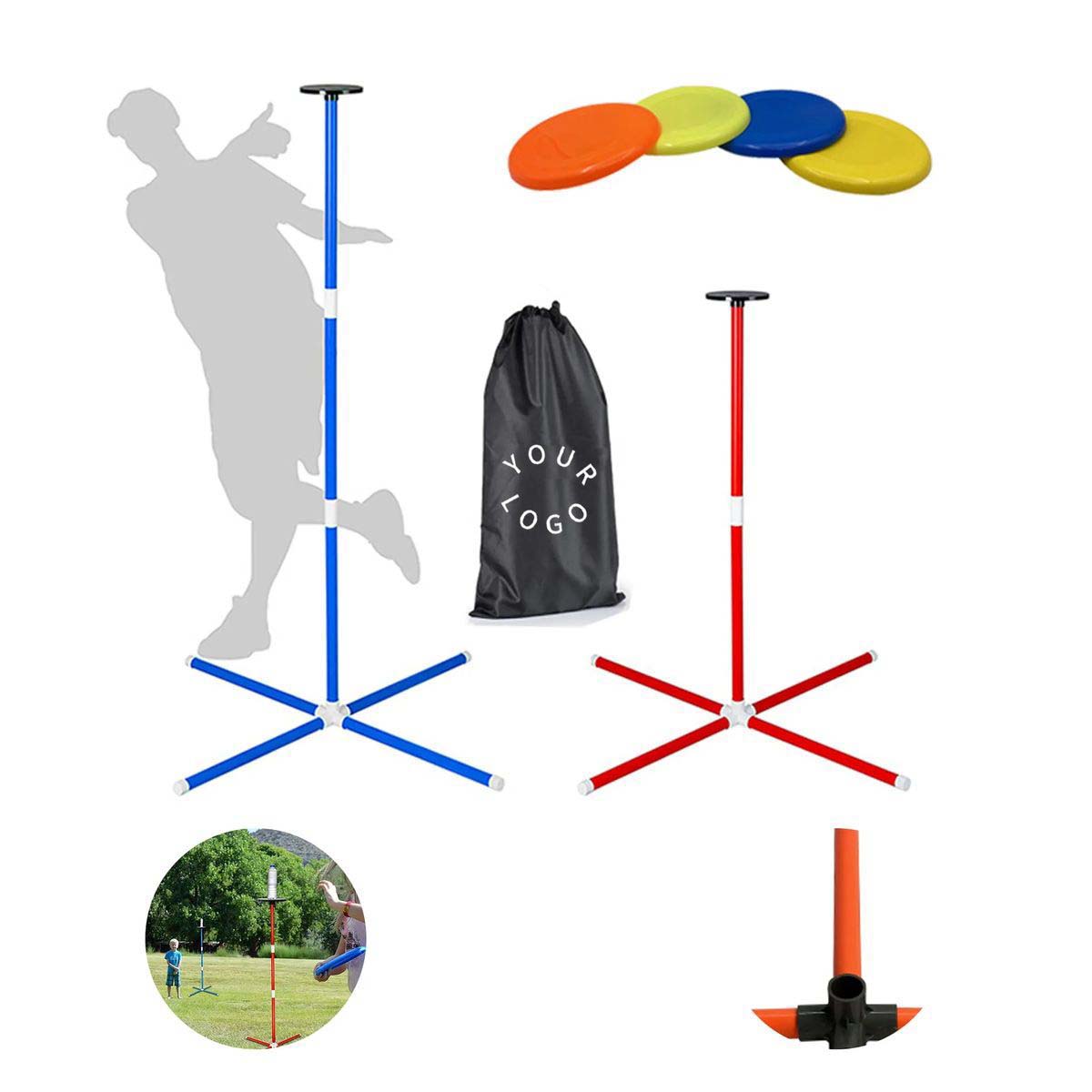 Durable Outdoor Disc Game Set for Family Play 2