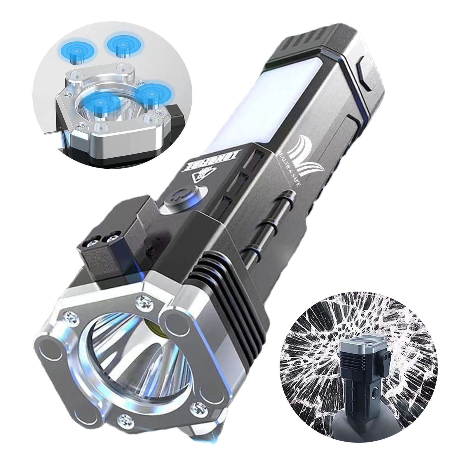 Plastic Multi Function Emergency Flashlight 3