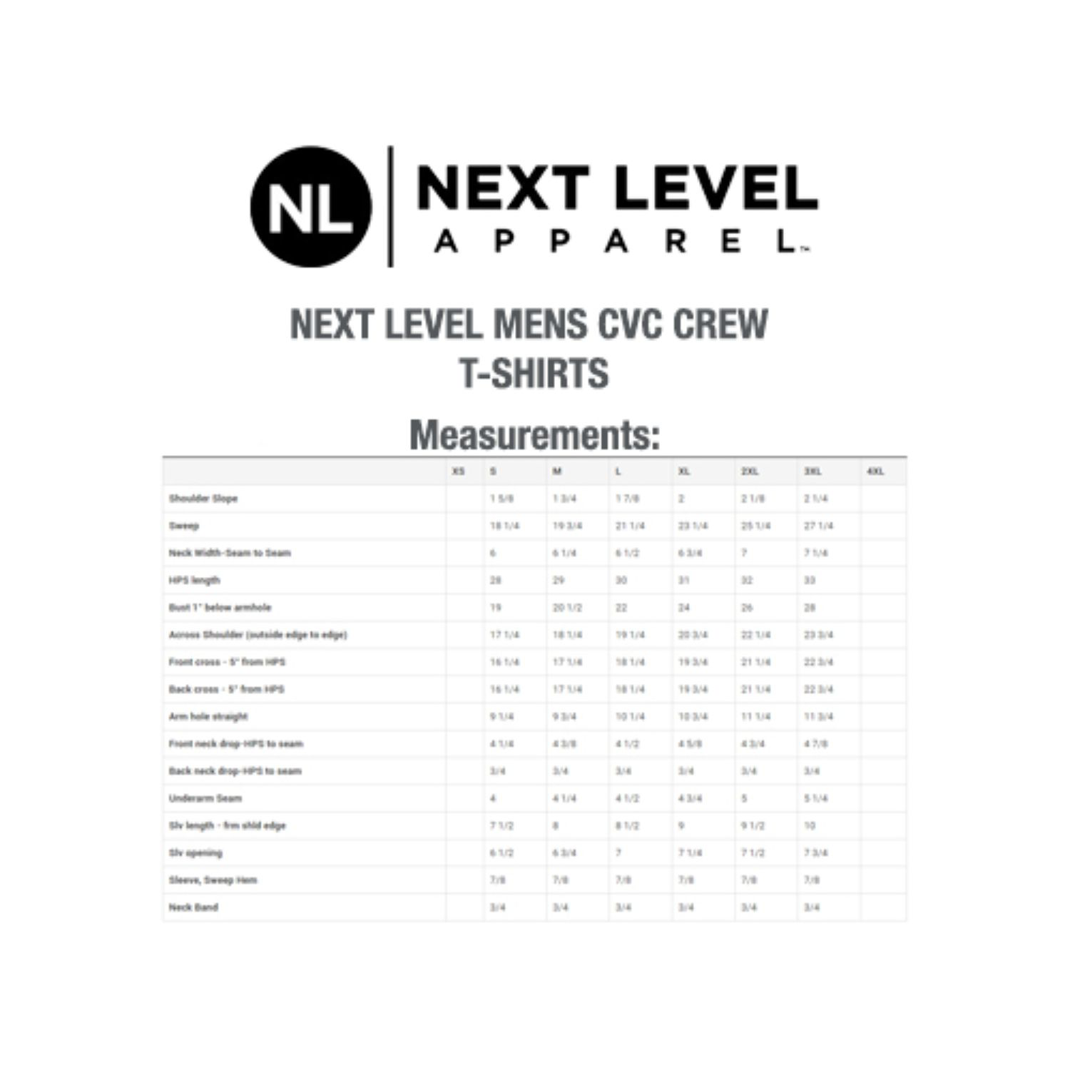 Next Level 4.3 oz. 60/40 Combed Cotton/ Polyester Mens CVC Crew T-Shirts 4