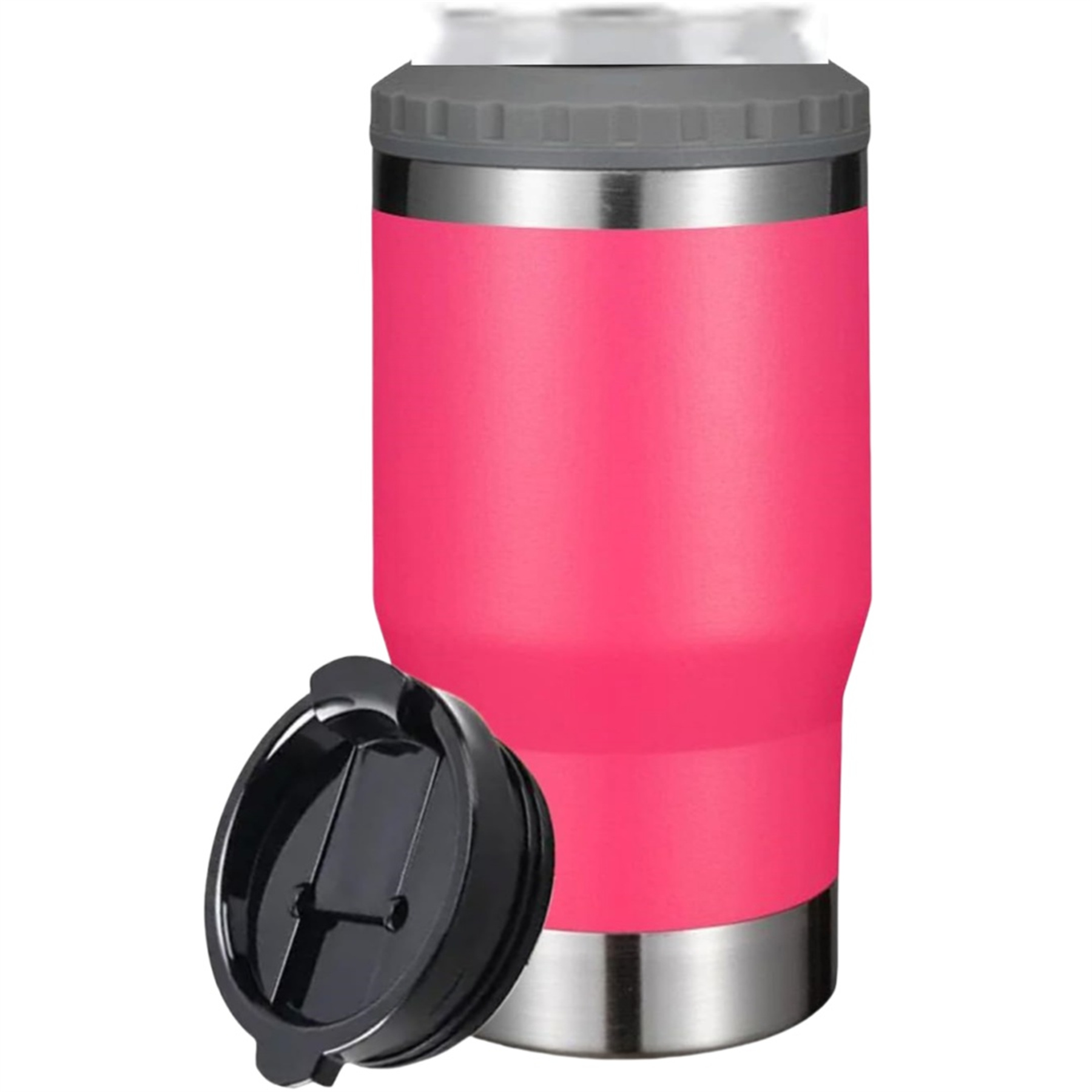 4 in 1 Stainless Steel Can Cooler, custom koozie with logo imprint 5