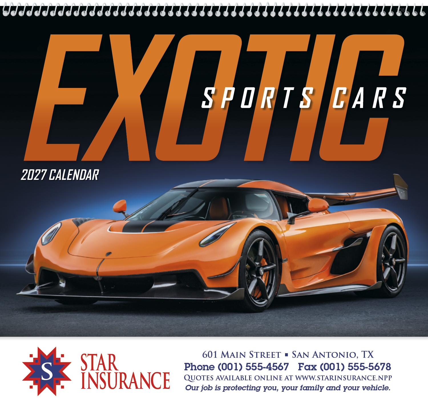 Good Value™ Exotic Sports Cars - Spiral Calendar 21