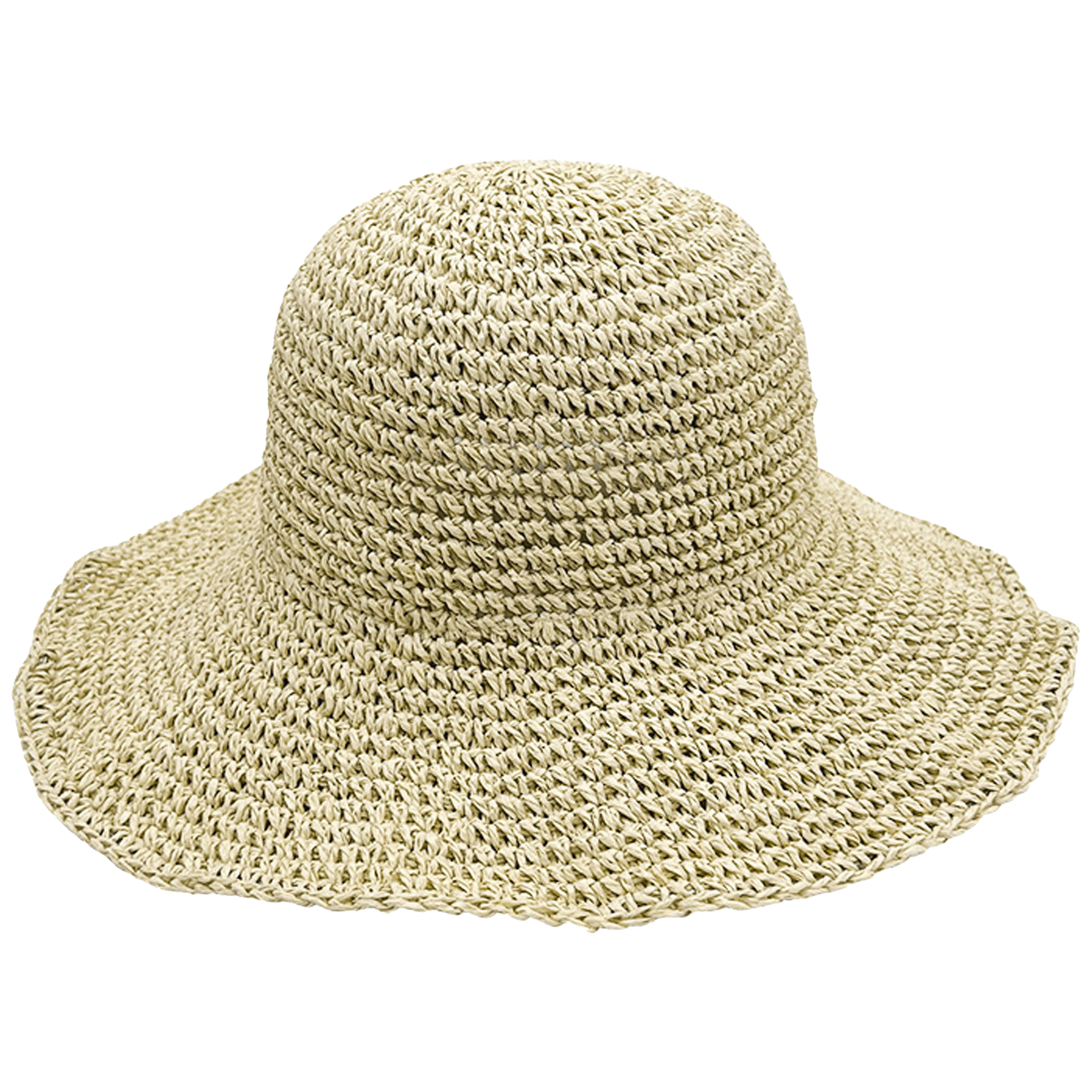 Straw Foldable Large Edge Sunshade Beach Hat 5