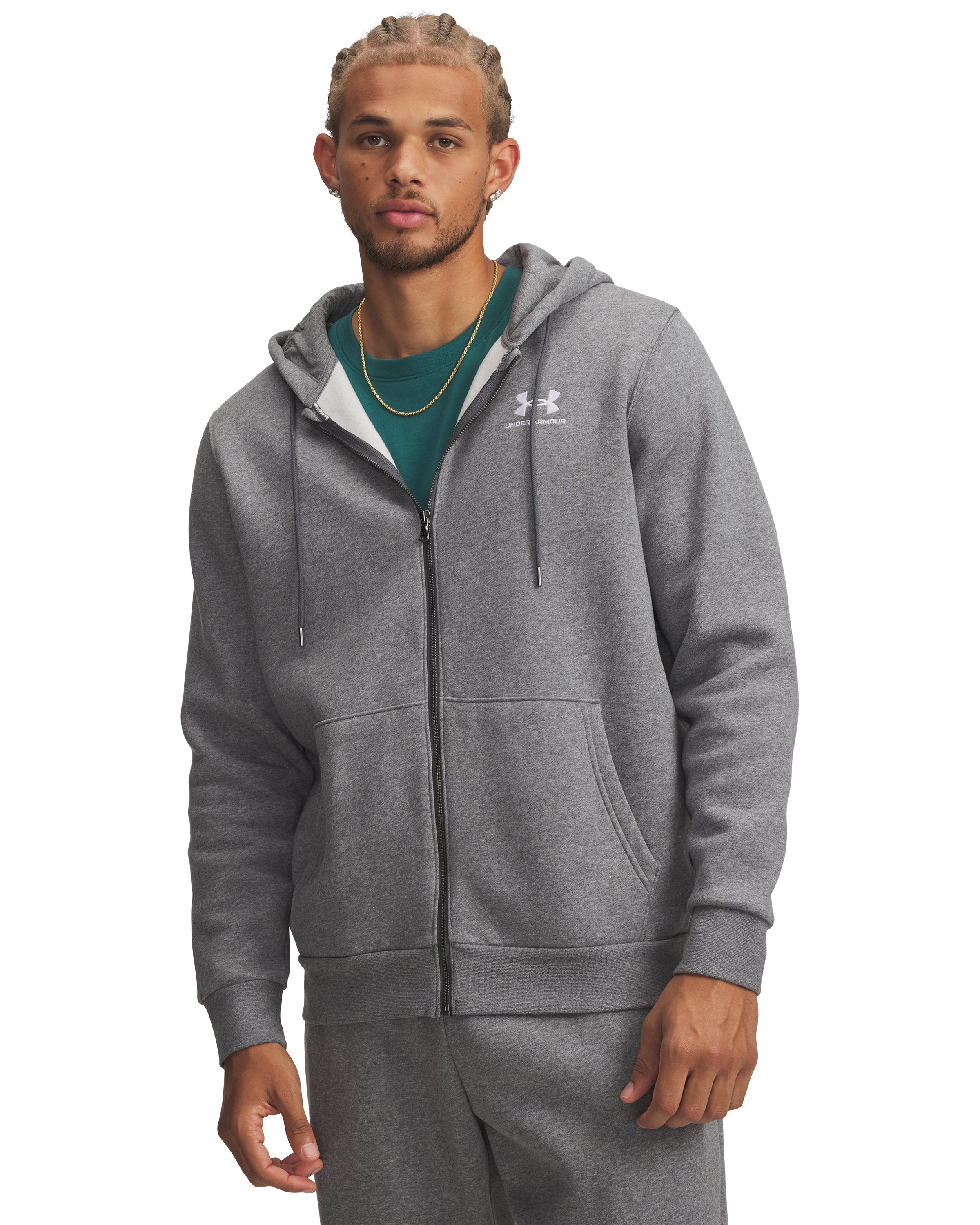UA Icon Fleece Men's Full-Zip Hoodie, custom hoodie or sweatshirt with logo imprint 4