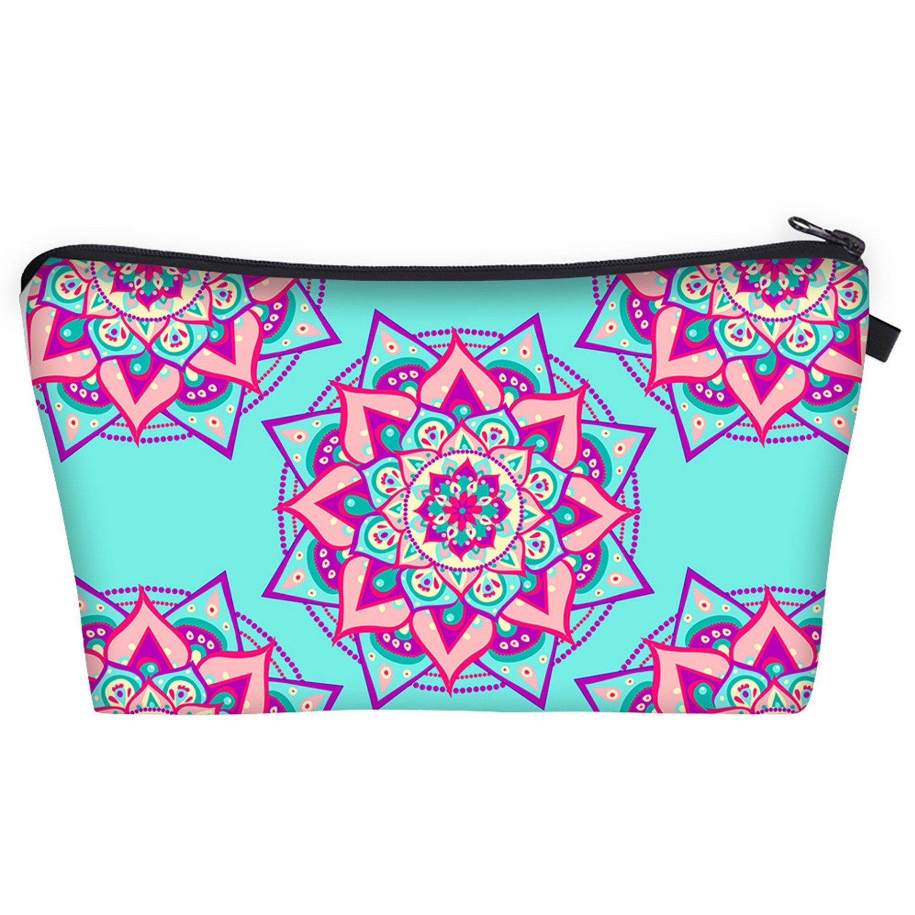 Digital Print Clutch Mandala Makeup Bag 6