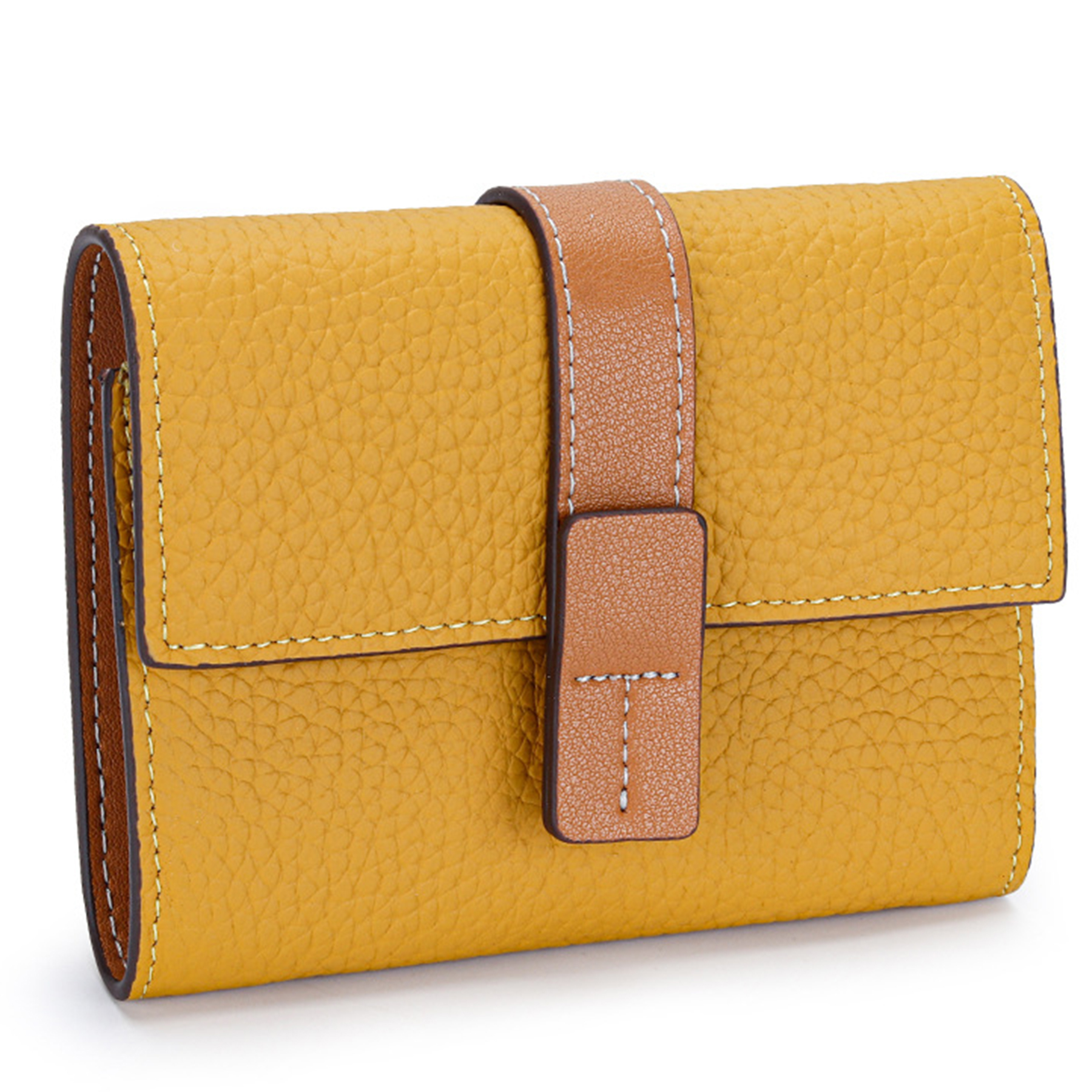 Genuine Leather Multifunctional handheld short wallet 9